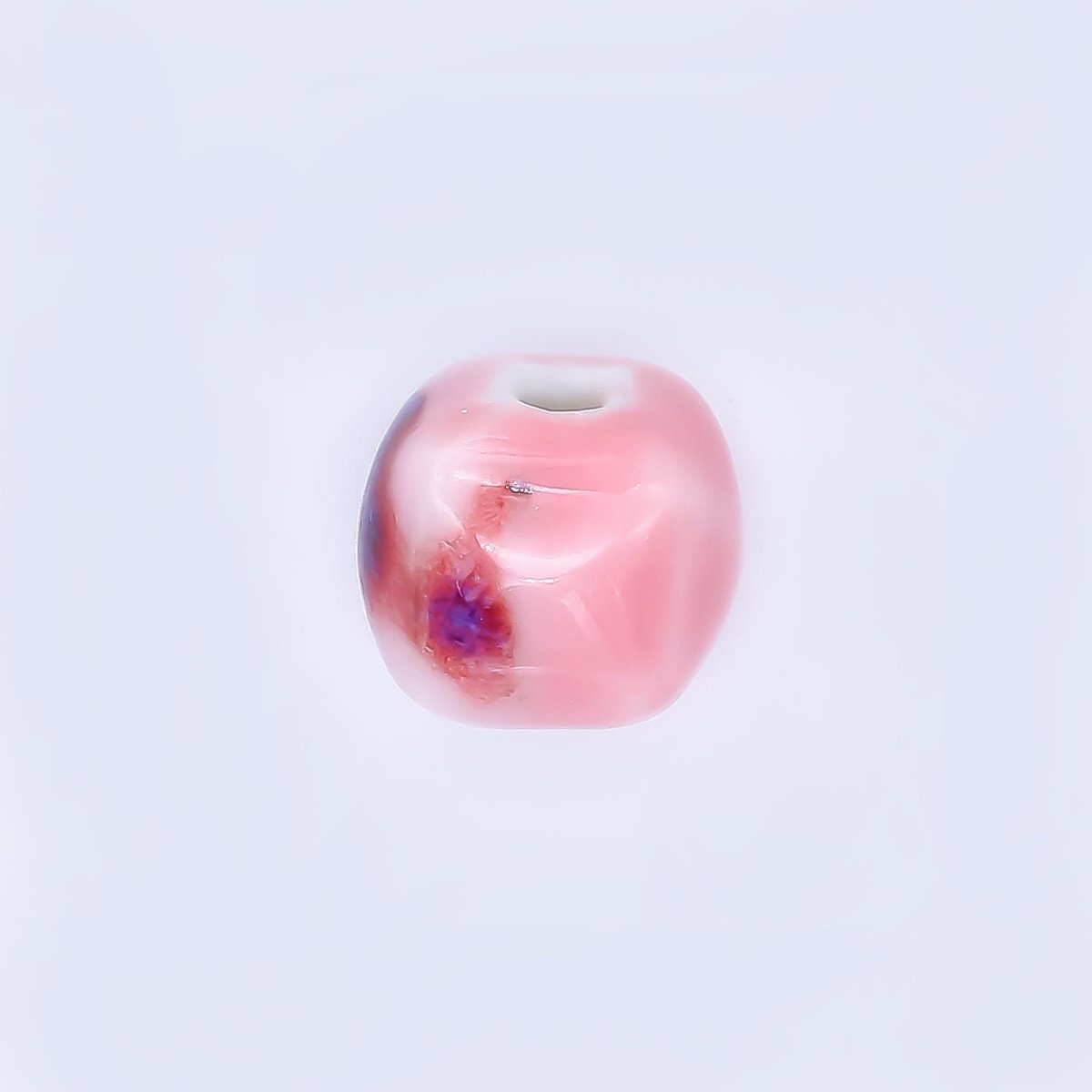 Ceramic Art Colorful Soft - Rounded Box Bead Spacer | B - 318 B - 328 B - 348 B - 355 B - 356 B - 367 B - 419 - DLUXCA