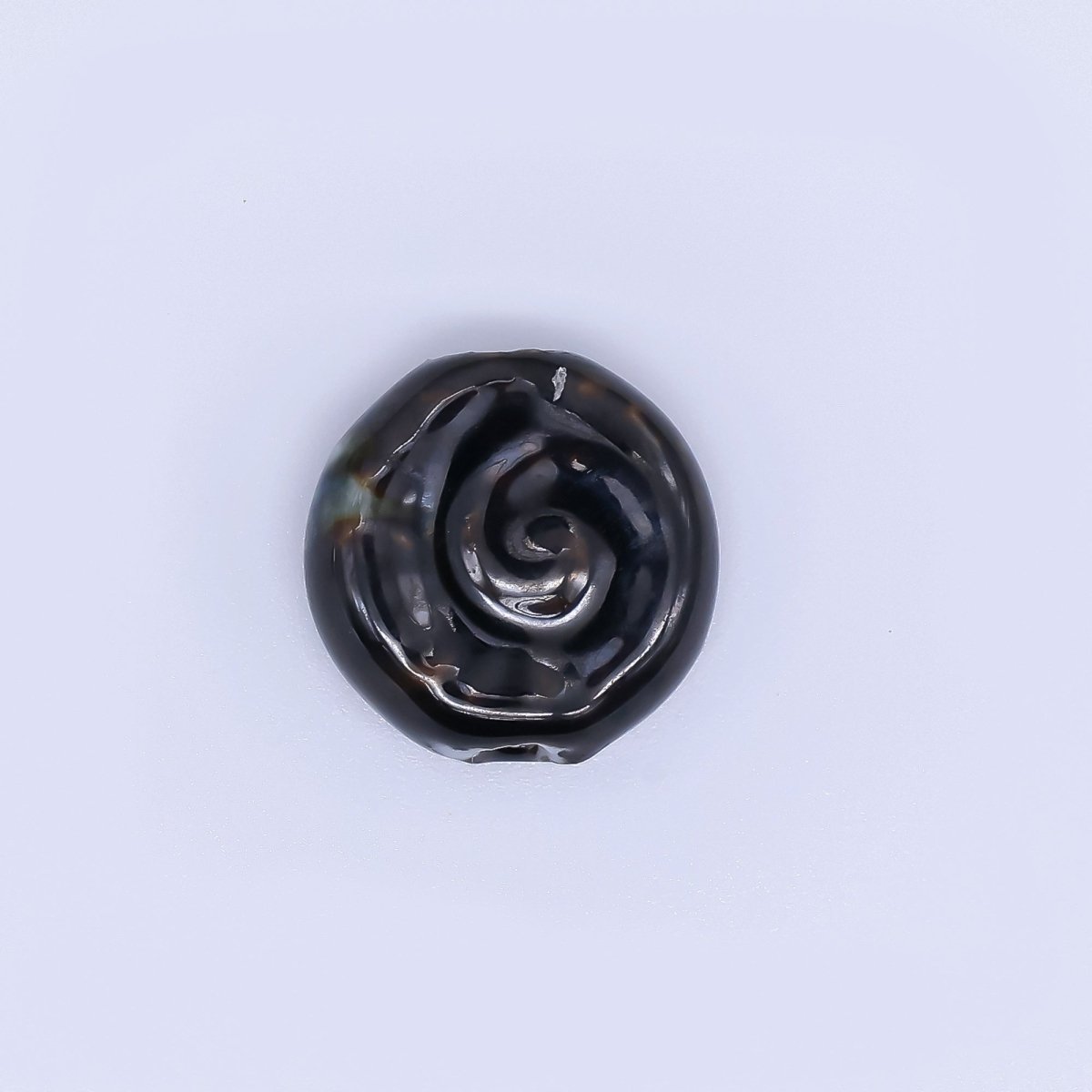 Ceramic Art Colorful Spiral Round Bead Spacer | B - 806 B - 812 B - 813, B - 817 - B - 819, B - 827 B - 828 - DLUXCA