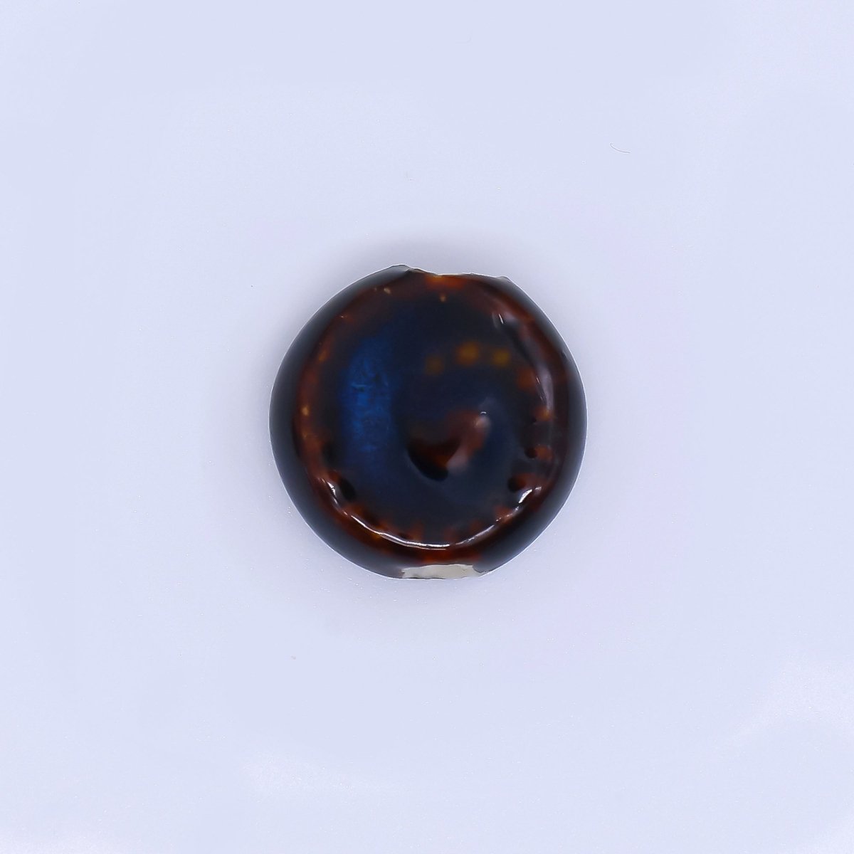Ceramic Art Colorful Spiral Round Bead Spacer | B - 806 B - 812 B - 813, B - 817 - B - 819, B - 827 B - 828 - DLUXCA