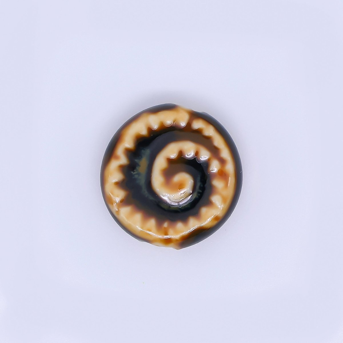 Ceramic Art Colorful Spiral Round Bead Spacer | B - 806 B - 812 B - 813, B - 817 - B - 819, B - 827 B - 828 - DLUXCA