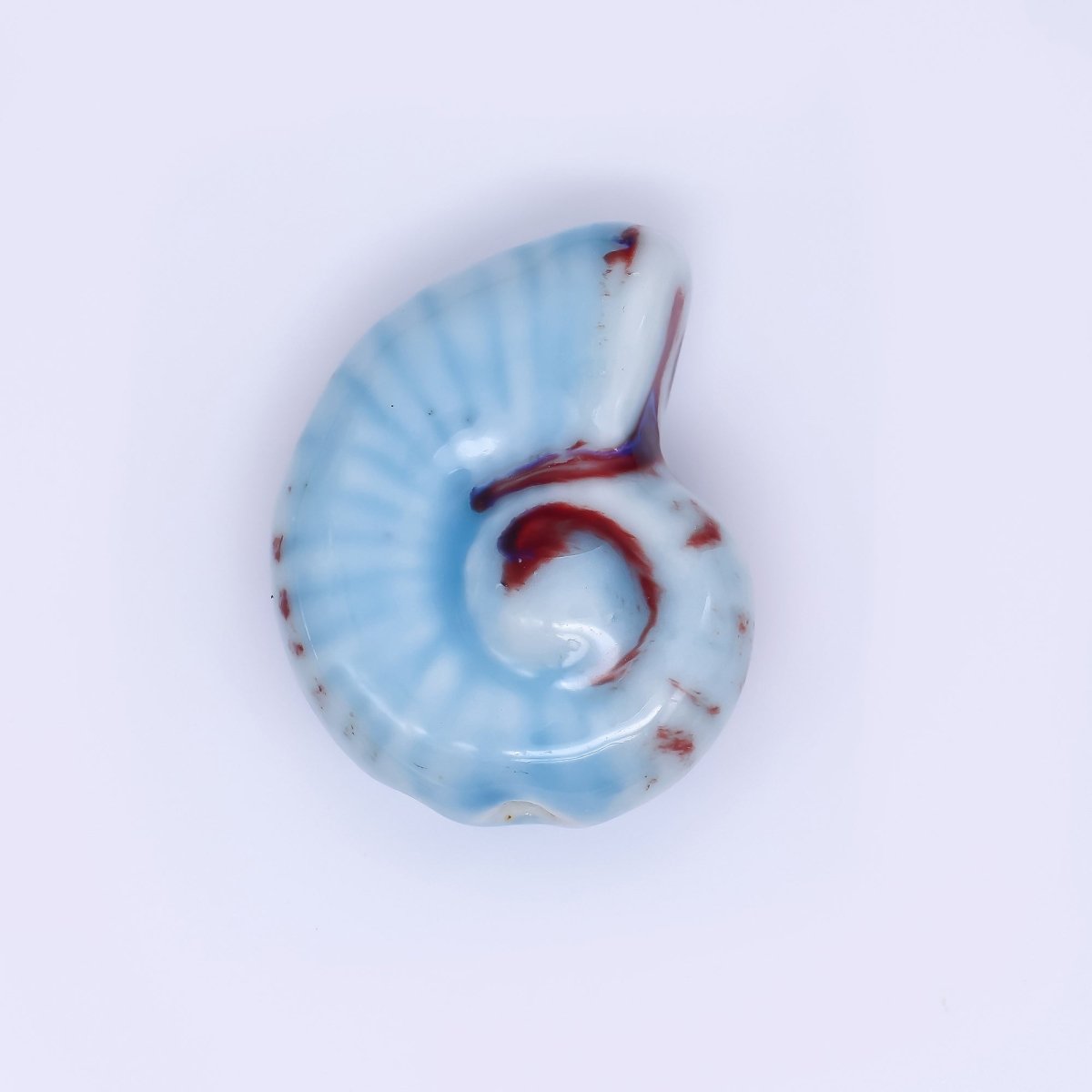 Ceramic Art Colorful Spiral Snail Shell Bead Spacer | B - 850 - B - 854 - DLUXCA