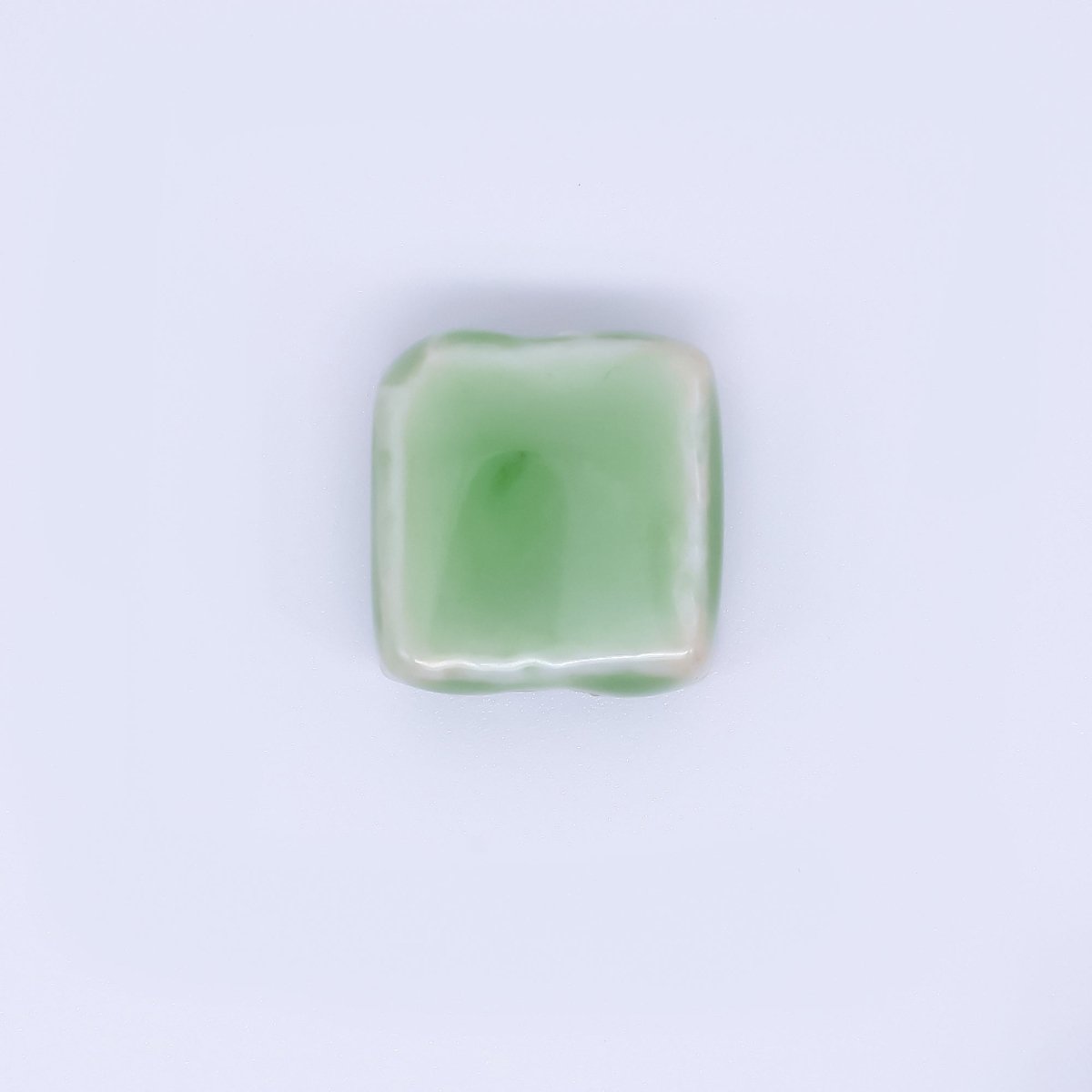 Ceramic Art Colorful Square Block Shaped Bead Spacer | B - 654 - B - 657, B - 663 - DLUXCA