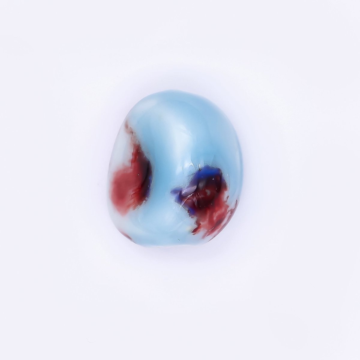 Ceramic Art Colorful Stone - Like Round Bead Spacer | B - 860 - B - 866 - DLUXCA