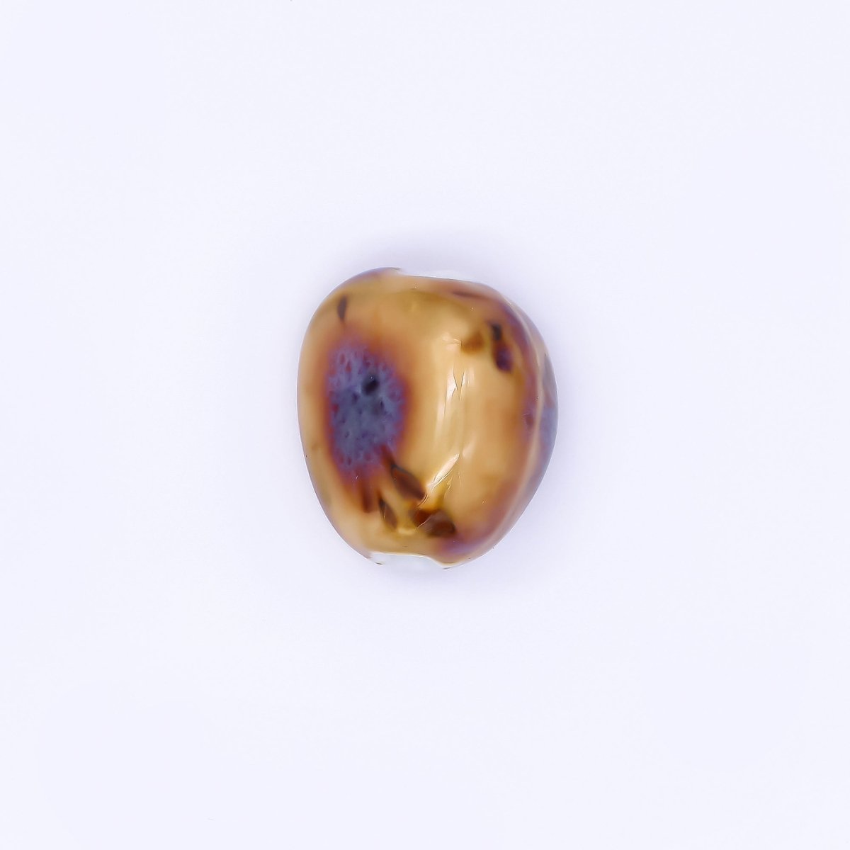 Ceramic Art Colorful Stone - Like Round Bead Spacer | B - 860 - B - 866 - DLUXCA