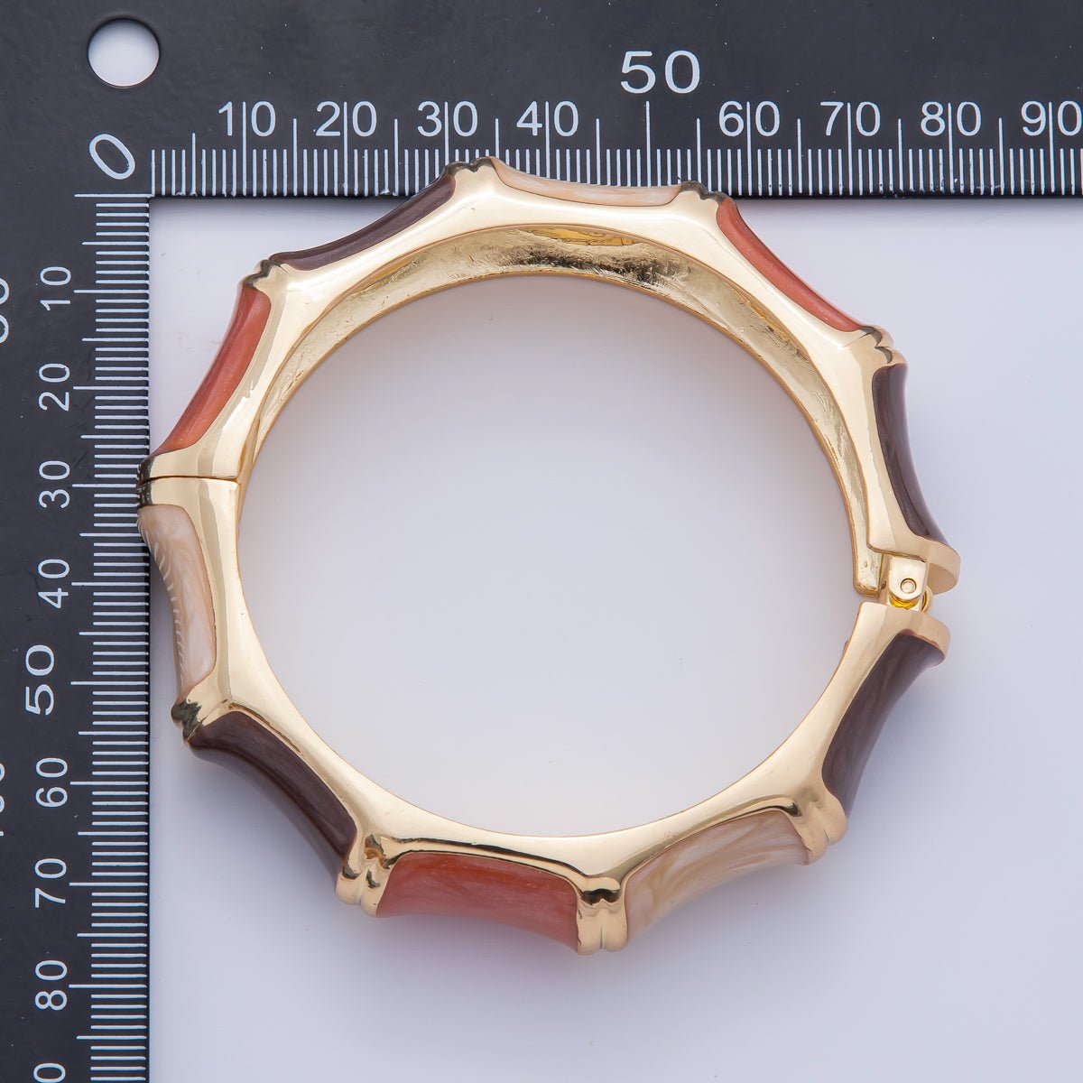 Chunky Gold Filled Enamel Pastel Mosaic Bracelet | WAA3354 - WAA3356 - DLUXCA