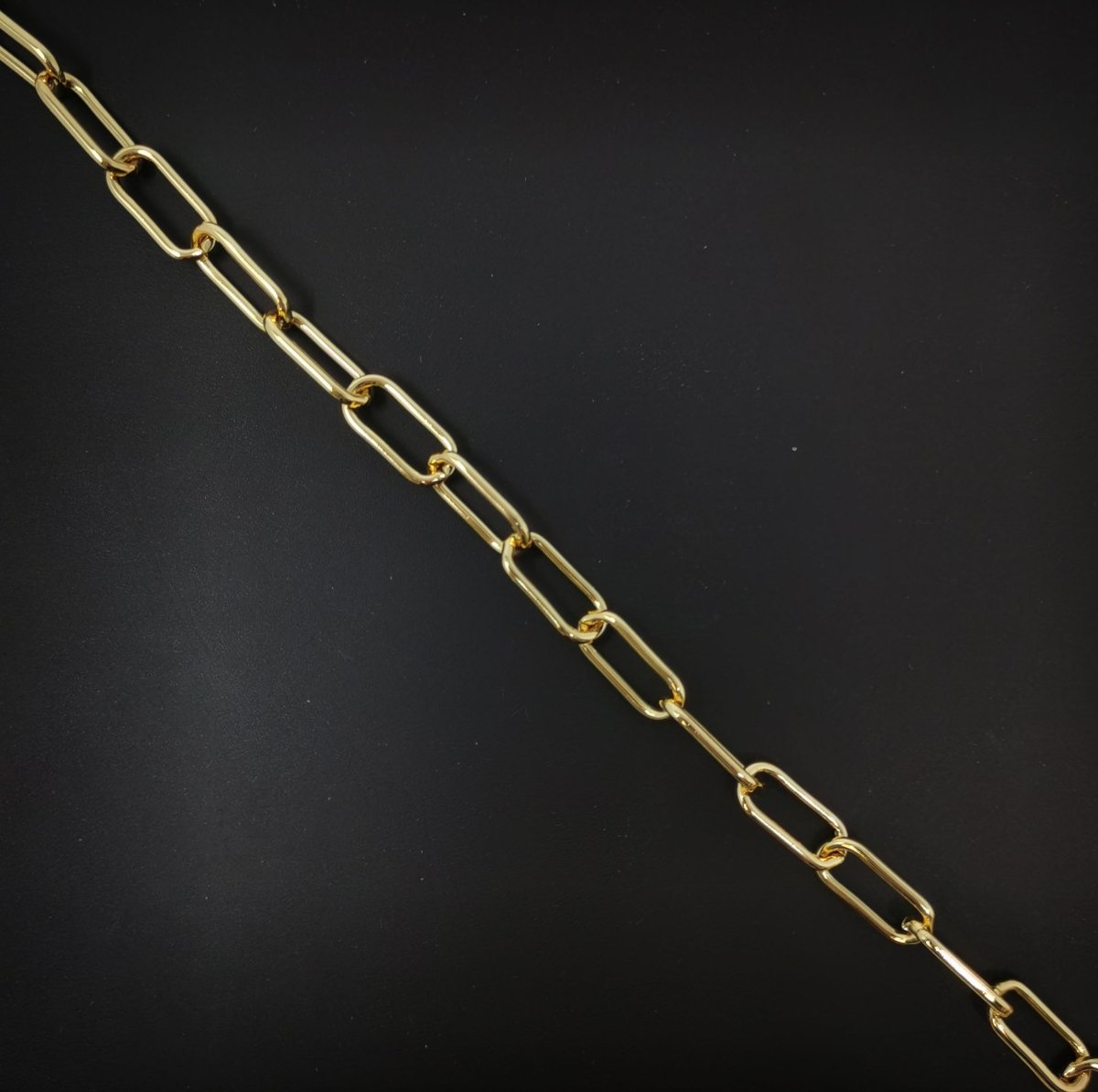 Chunky Paperclip Chain Necklace 17.4X7.3mm, 24K Gold Filled Jumbo Link PAPER CLIP 1 Yard Lead Nickel Free, Unfinished Link Chain | ROLL - 186 ROLL - 073 - DLUXCA