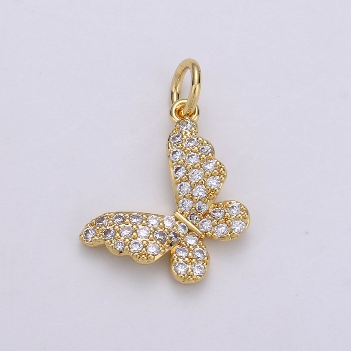 Dainty Butterfly Gold Filled Charm - D - 687 - D - 688 - DLUXCA