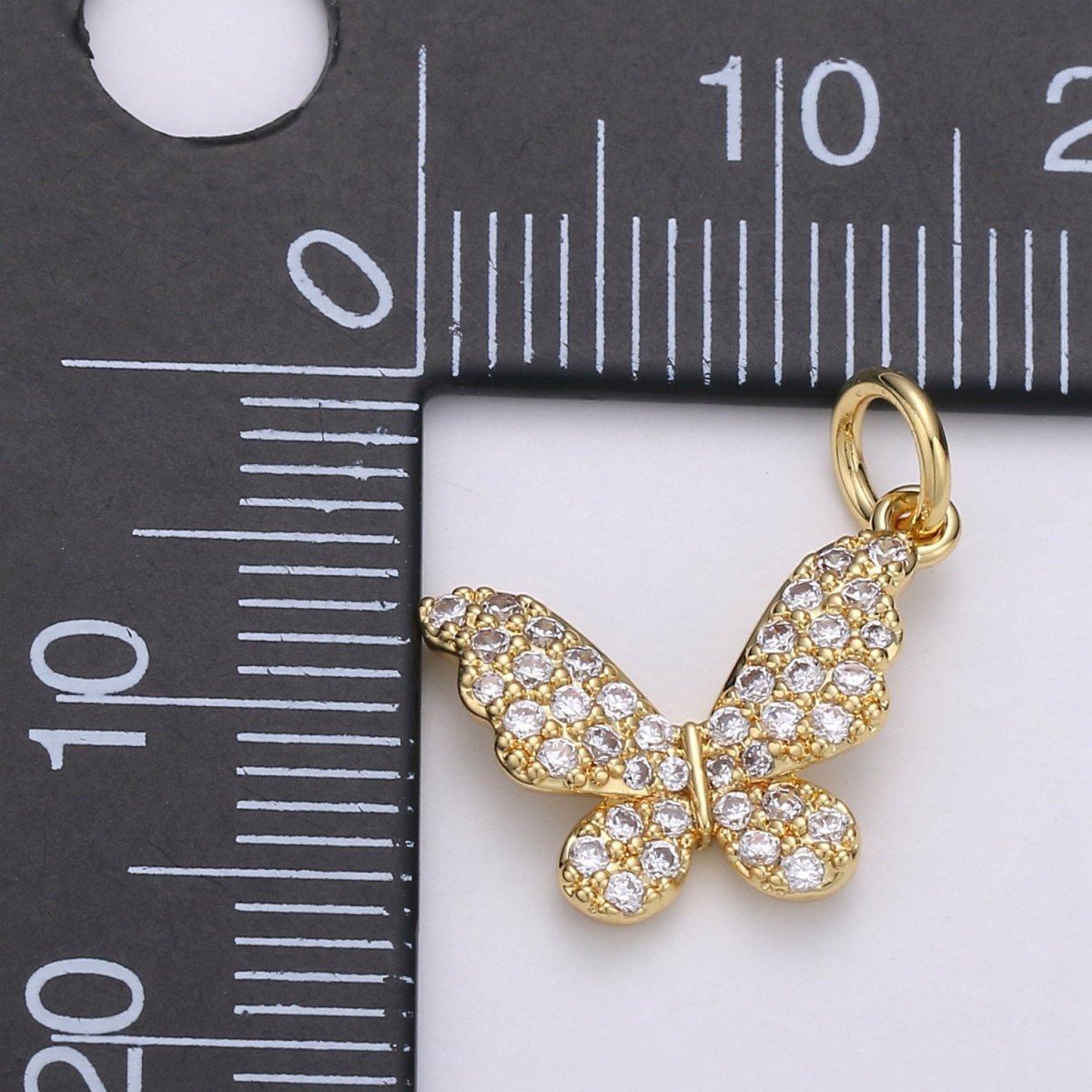 Dainty Butterfly Gold Filled Charm - D - 687 - D - 688 - DLUXCA