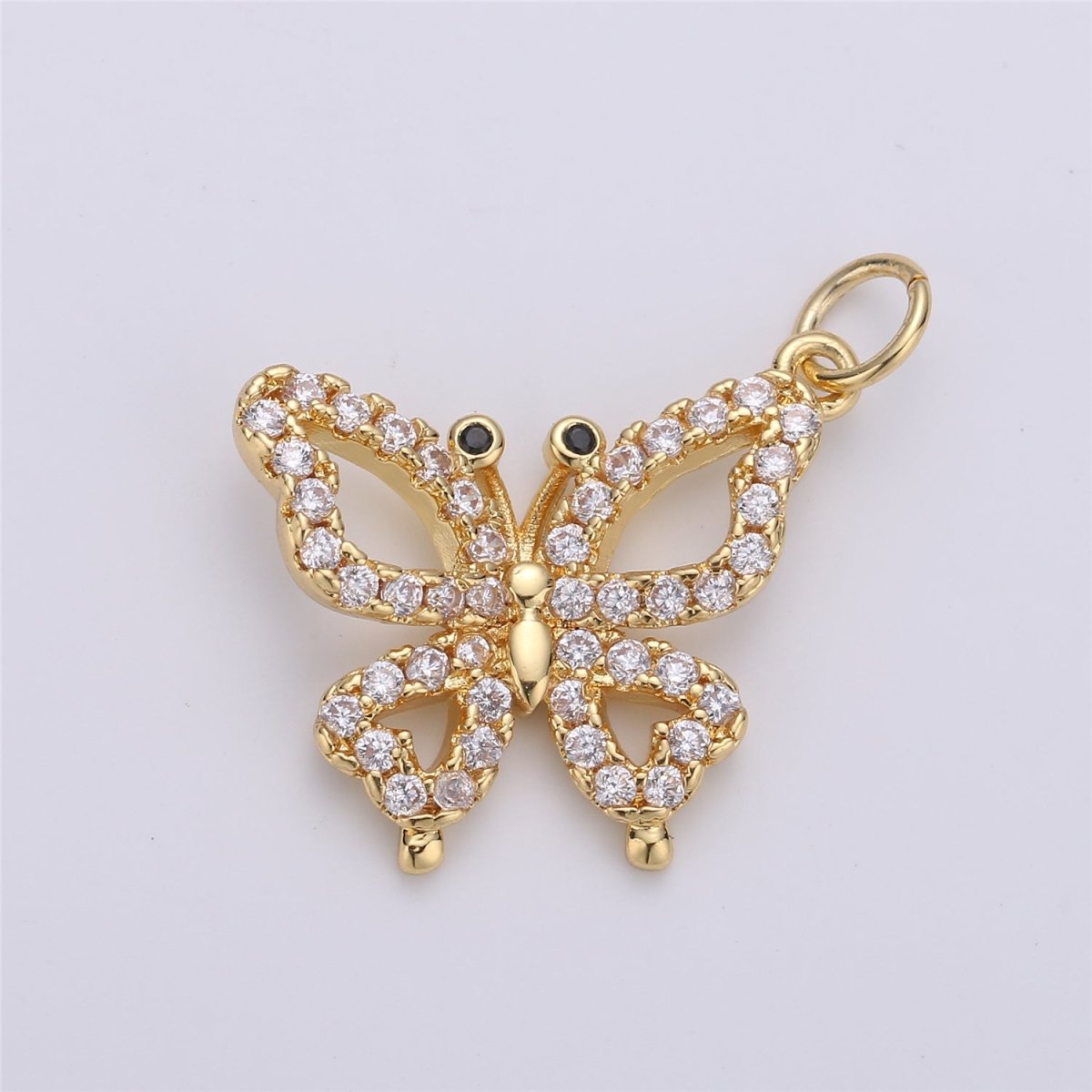 Dainty Gold Filled Butterfly Charm D - 777 - DLUXCA