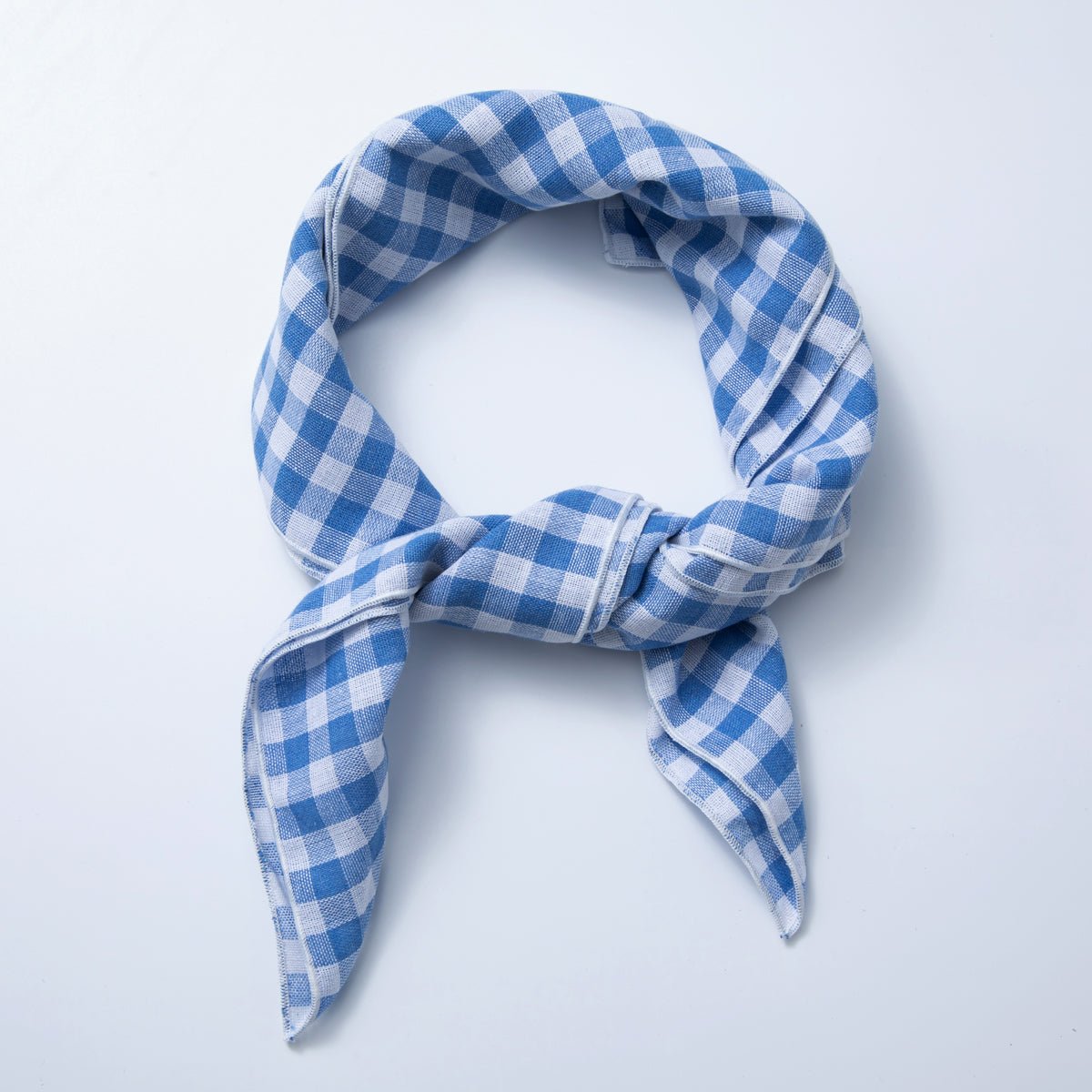 Gingham Cotton Bandana Scarf – 55x55cm for Summer Scarf Necklace Making, Hair, Bag Accessories WA3252 - DLUXCA
