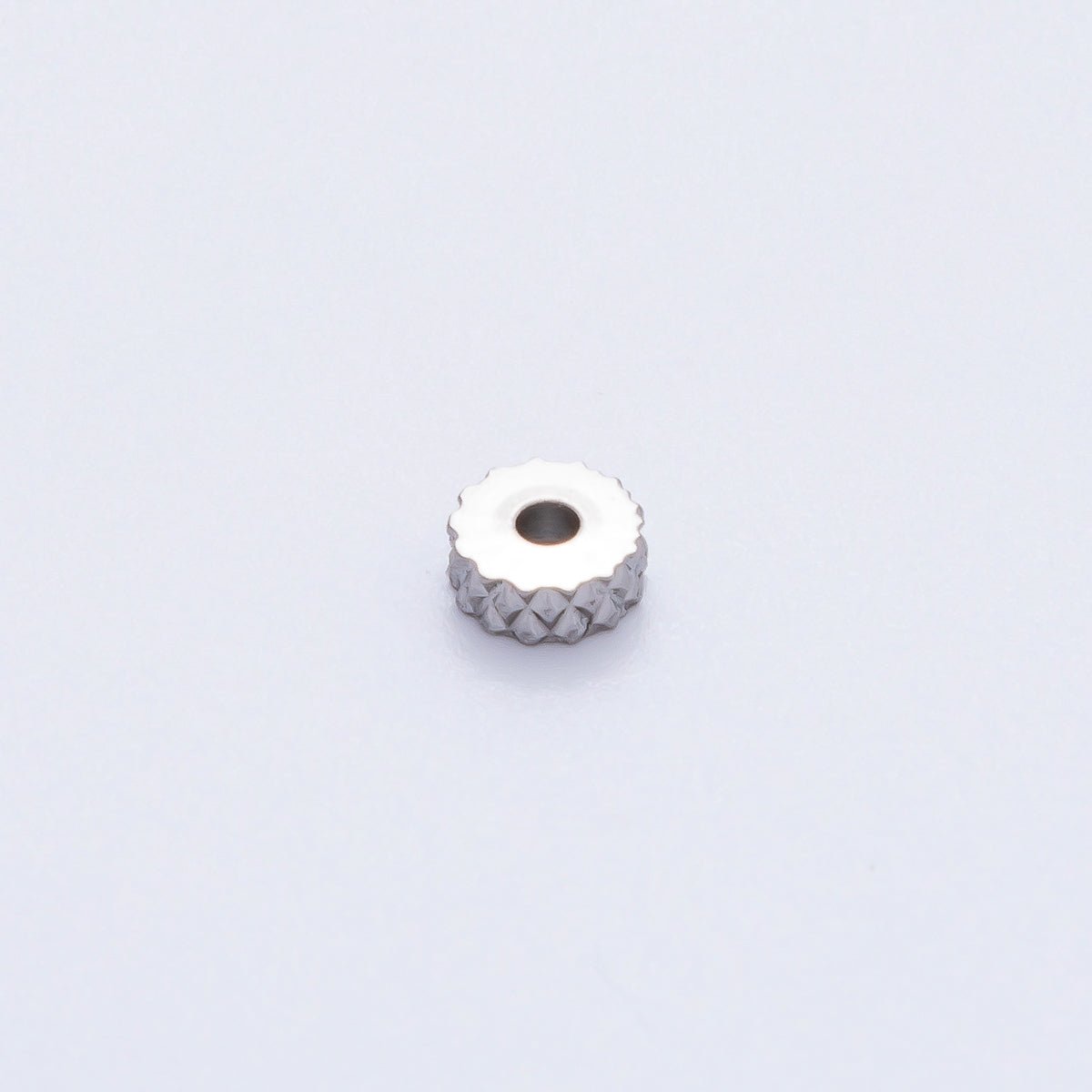 Gold 5mm Pineapple Skin Rondelle Spacer Bead in Gold & Silver 10 pcs | B093 - DLUXCA