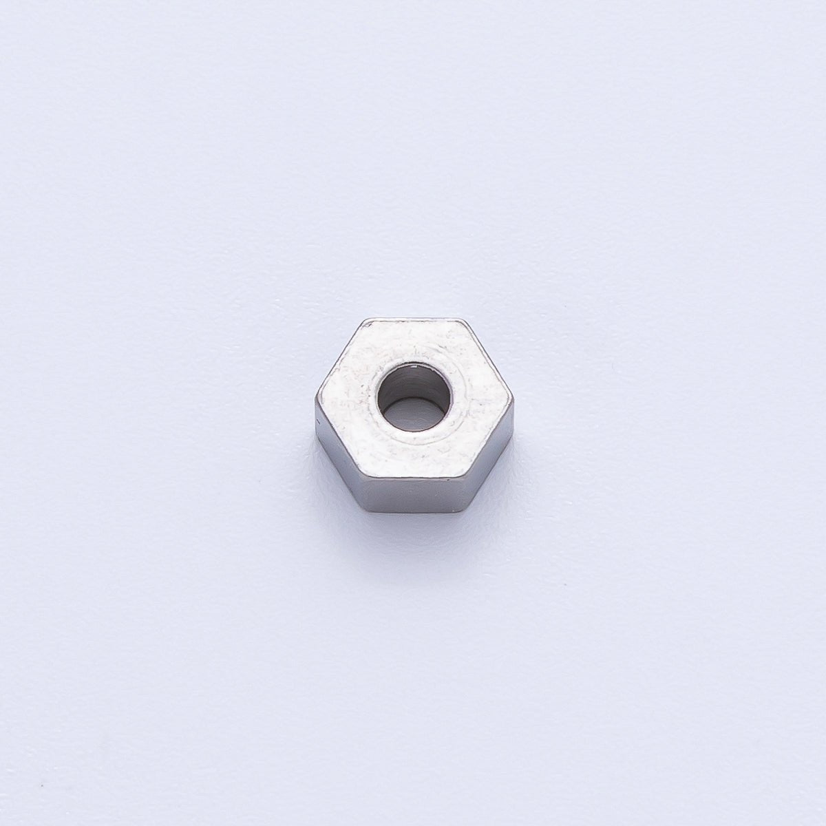 Gold 6mm Tiny Hexagon Spacer Bead in Gold & Silver 10pcs | B113 - DLUXCA