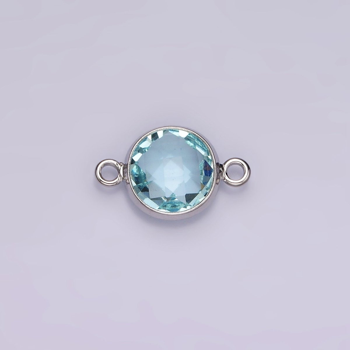 Gold Filled Birthstone CZ Connector Link Connector for Bracelet Necklace School Colors Stone Finding G - 766 G - 767 - DLUXCA
