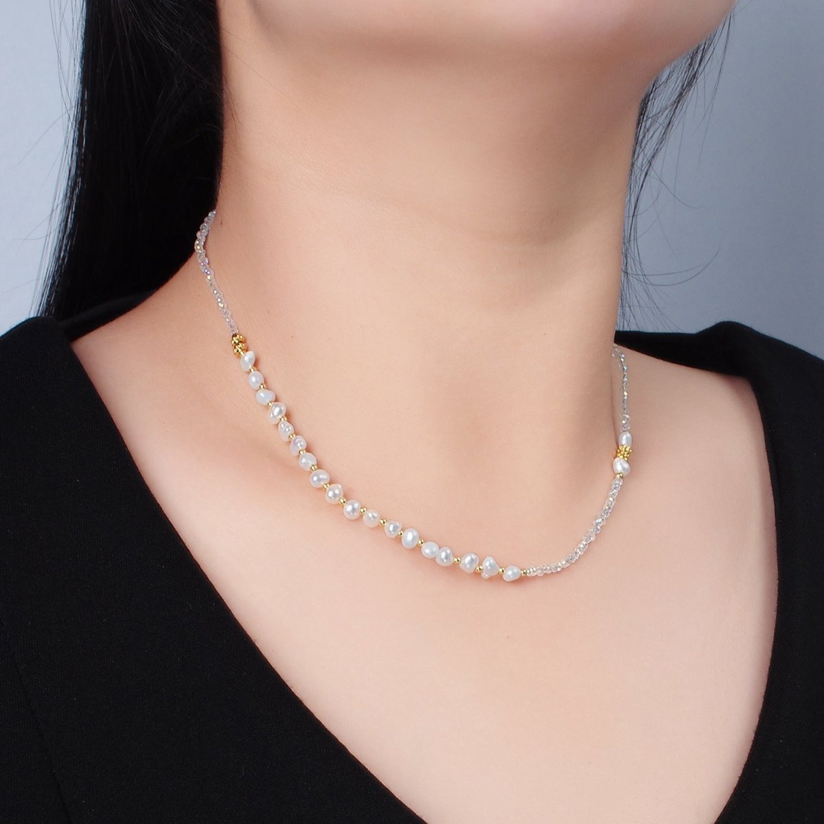 Store Handmade Pearl Quartz Necklace