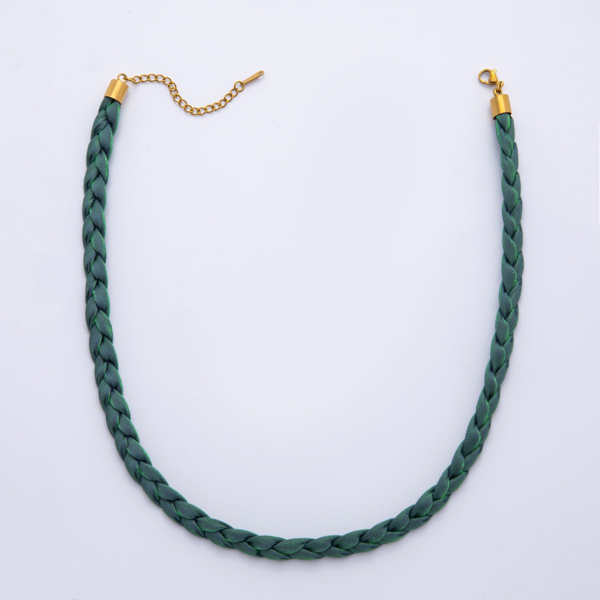 Handmade Fabric Braided Bandana Necklace 17 inch long WA - 880 - DLUXCA