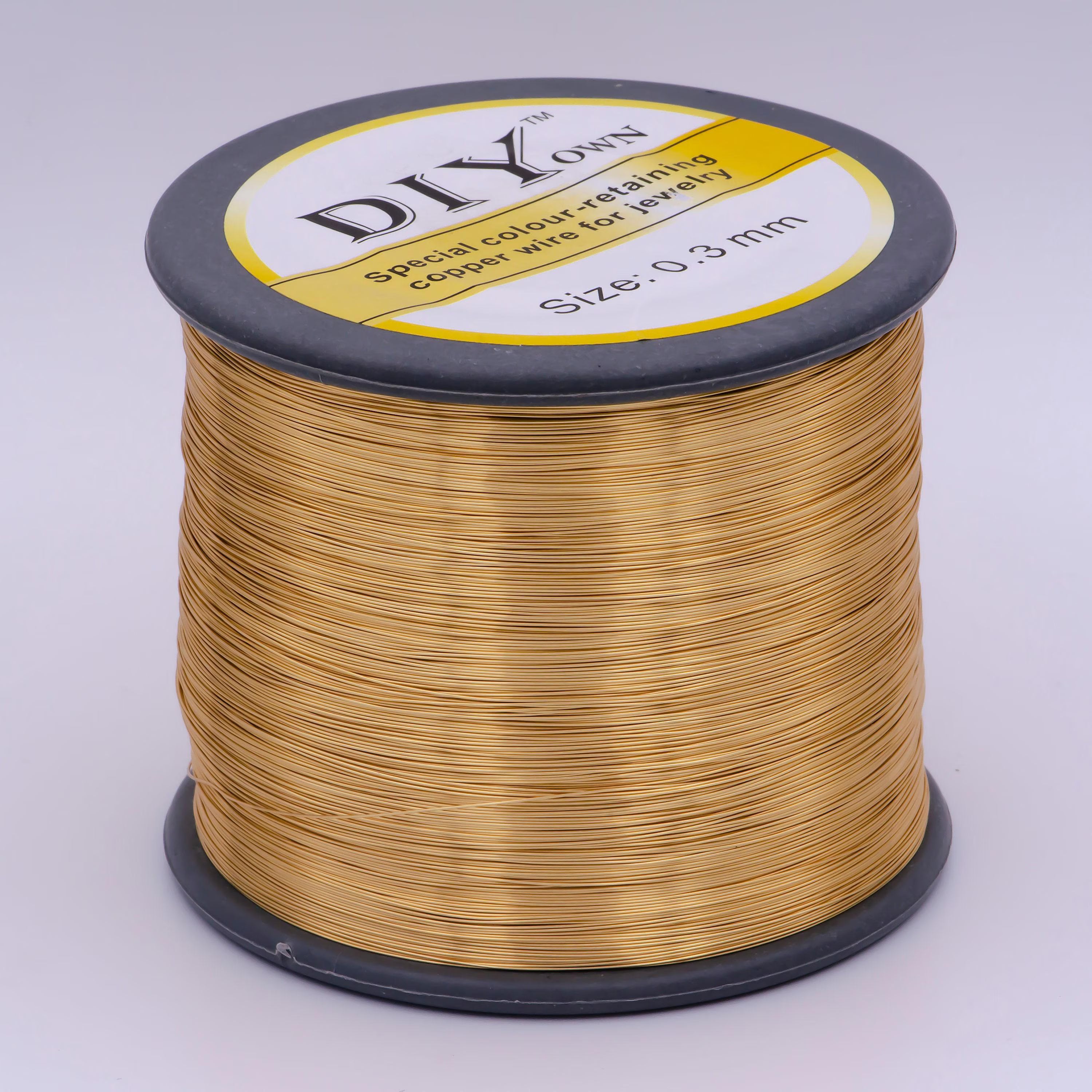 Gold plated non tarnish beading wire for craft supply copper wire tarnish resistant jewelry making 18, 20, 21, 22, 24, 26, 28 gauge 5 meter