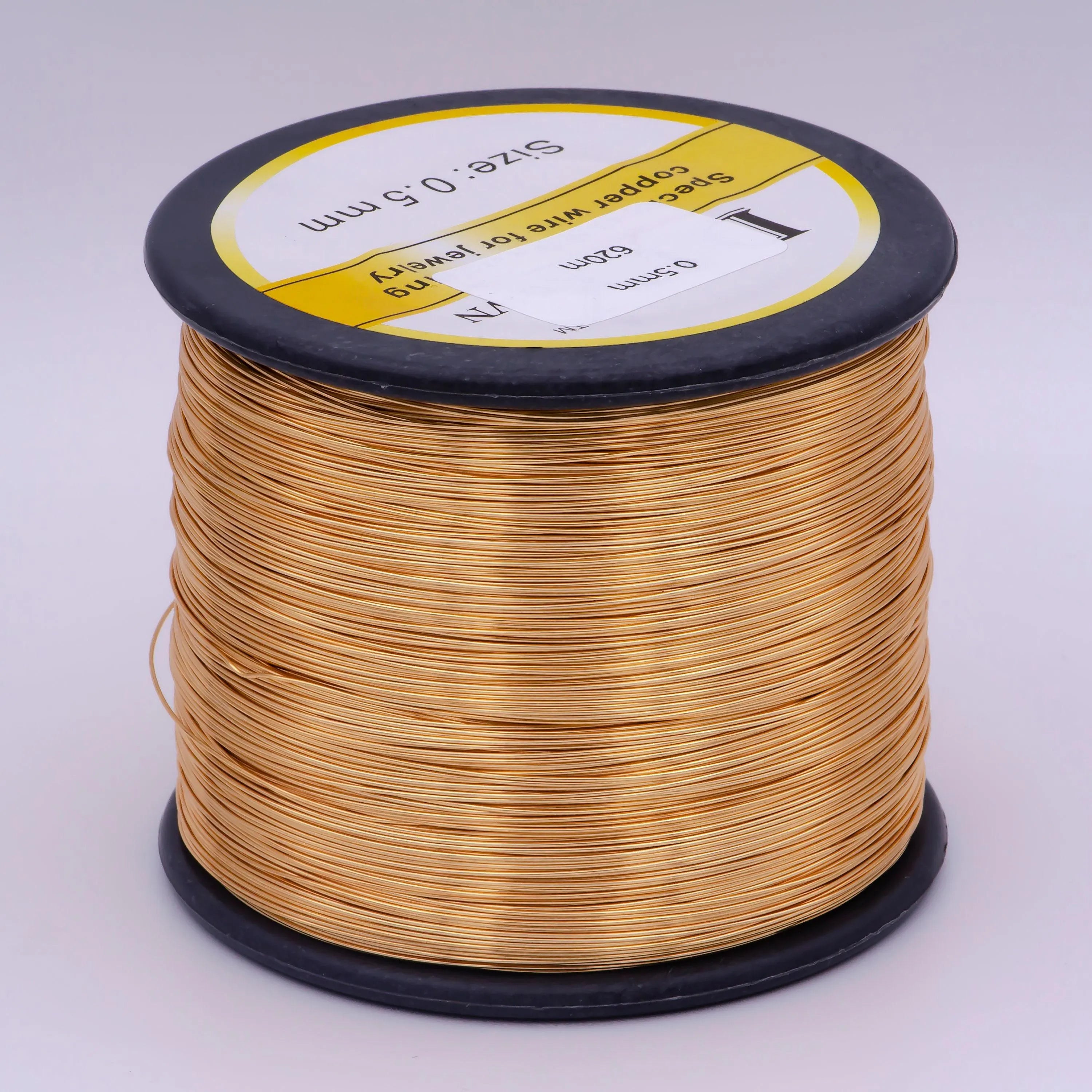 Gold plated non tarnish beading wire for craft supply copper wire tarnish resistant jewelry making 18, 20, 21, 22, 24, 26, 28 gauge 5 meter