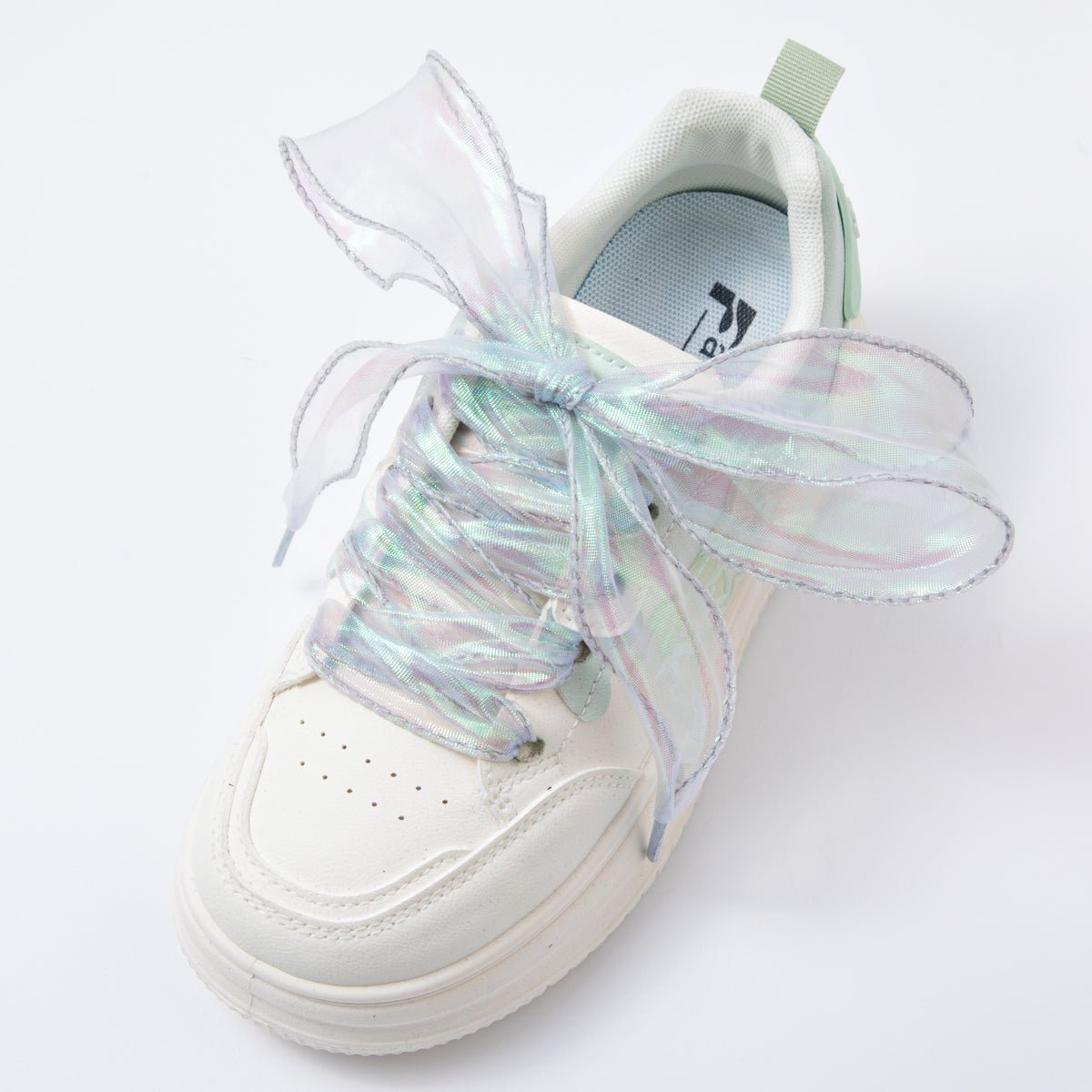 Iridescent Sheer Chiffon Fabric Ribbon Shoelaces | WB00312 - WB00314 - DLUXCA