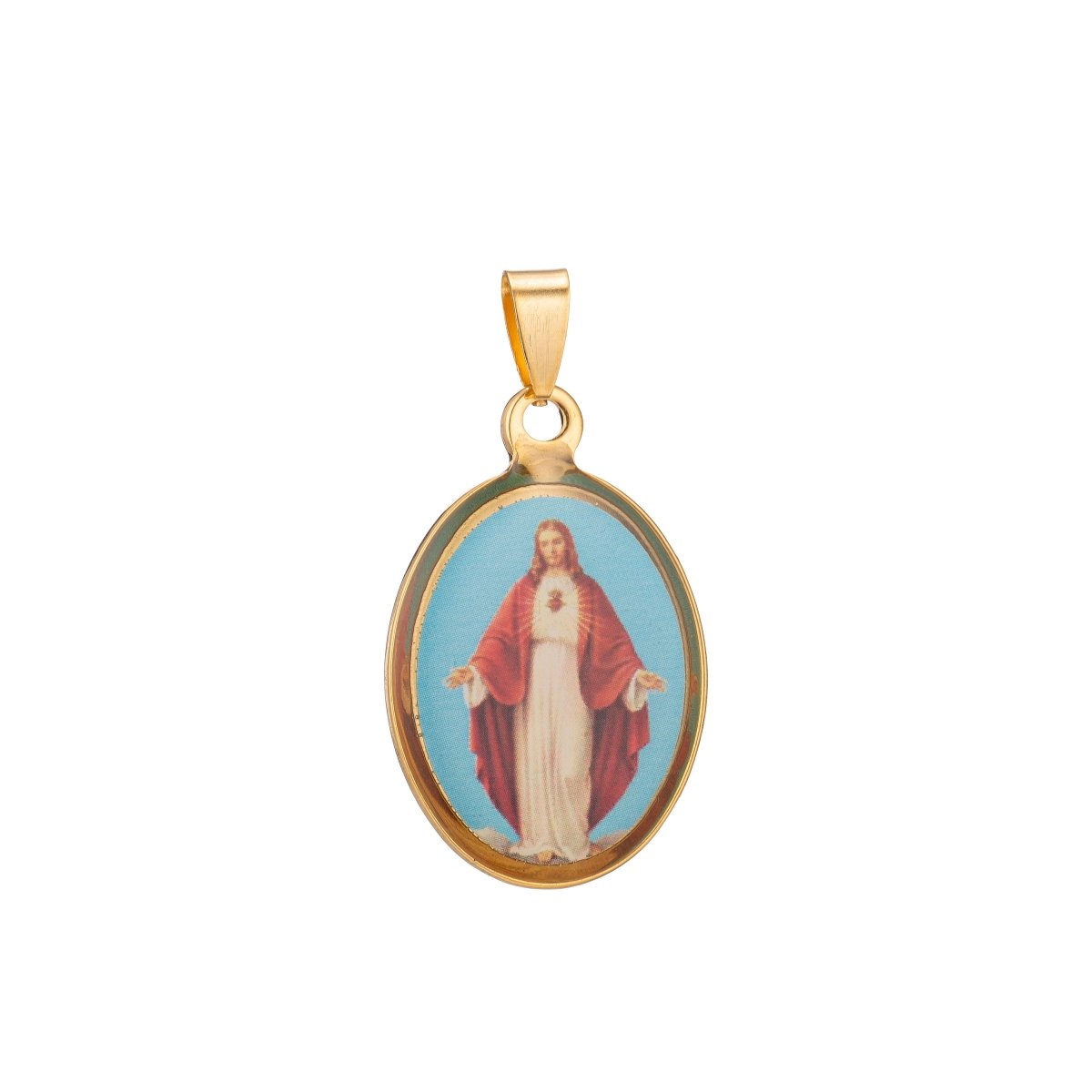 Jesus Pendant, Jesus Christ Charm God Gold Pendant, God Pendant, Religious Jewelry, for Layering Necklace J - 573 - DLUXCA