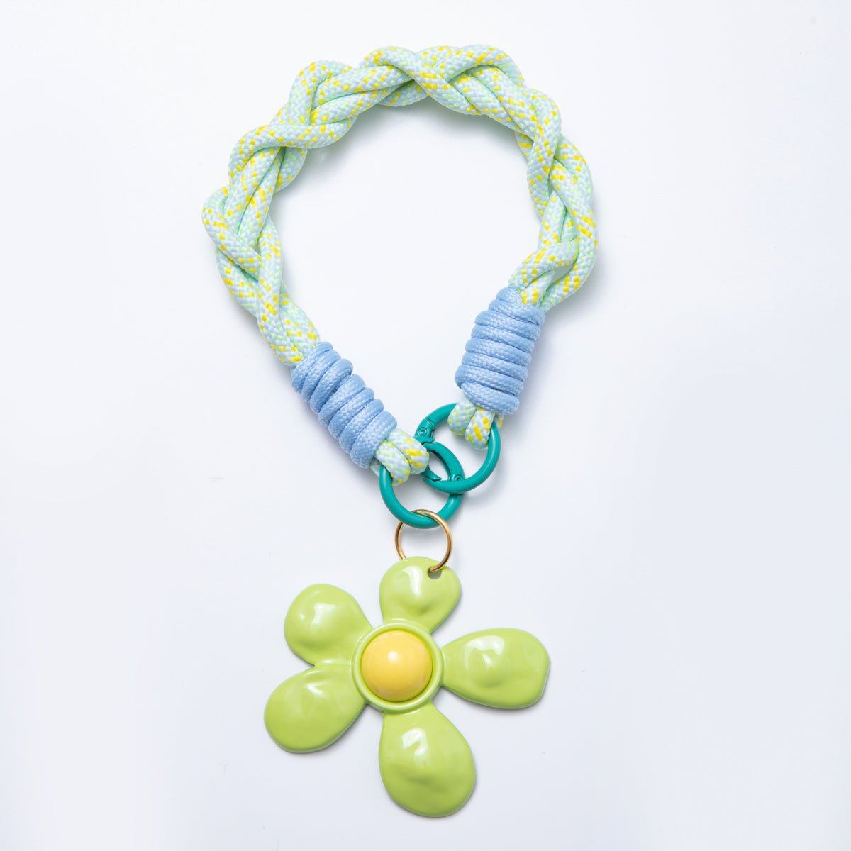 Kawaii Colorful Paracord Charm Bag Keychain Accessories Leather Daisy Charms for Back To School Backpack Purse Hanging Ornament WB - 00080 - DLUXCA
