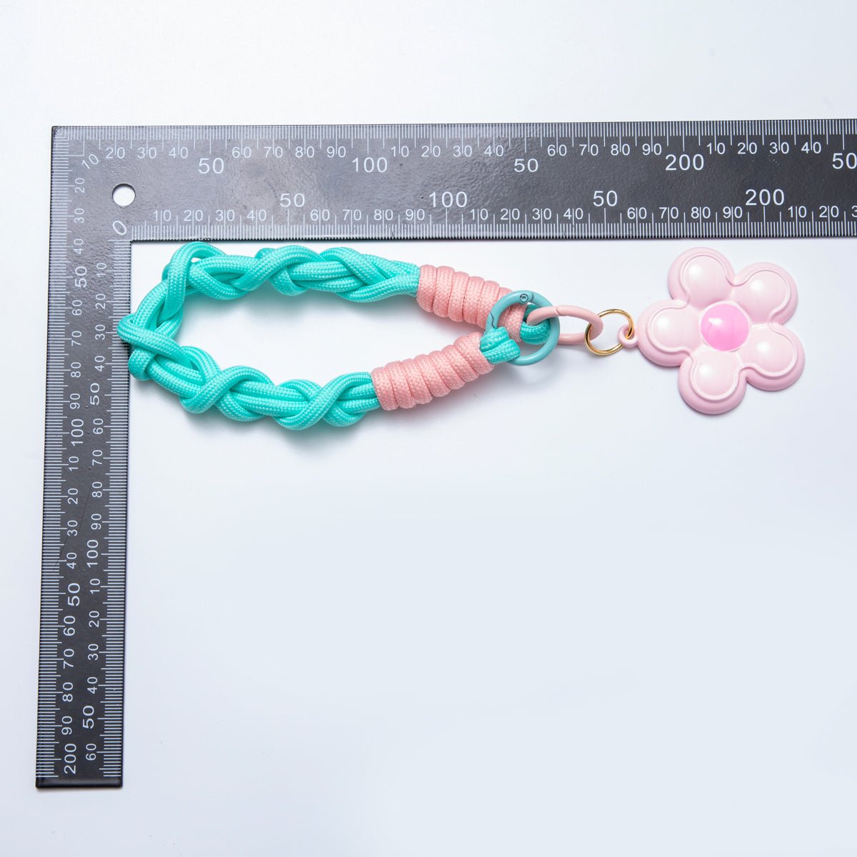 Kawaii Colorful Paracord Charm Bag Keychain Accessories Leather Daisy Charms for Handbag Y2k Accessories Purse Hanging Ornament WB - 00078 - DLUXCA
