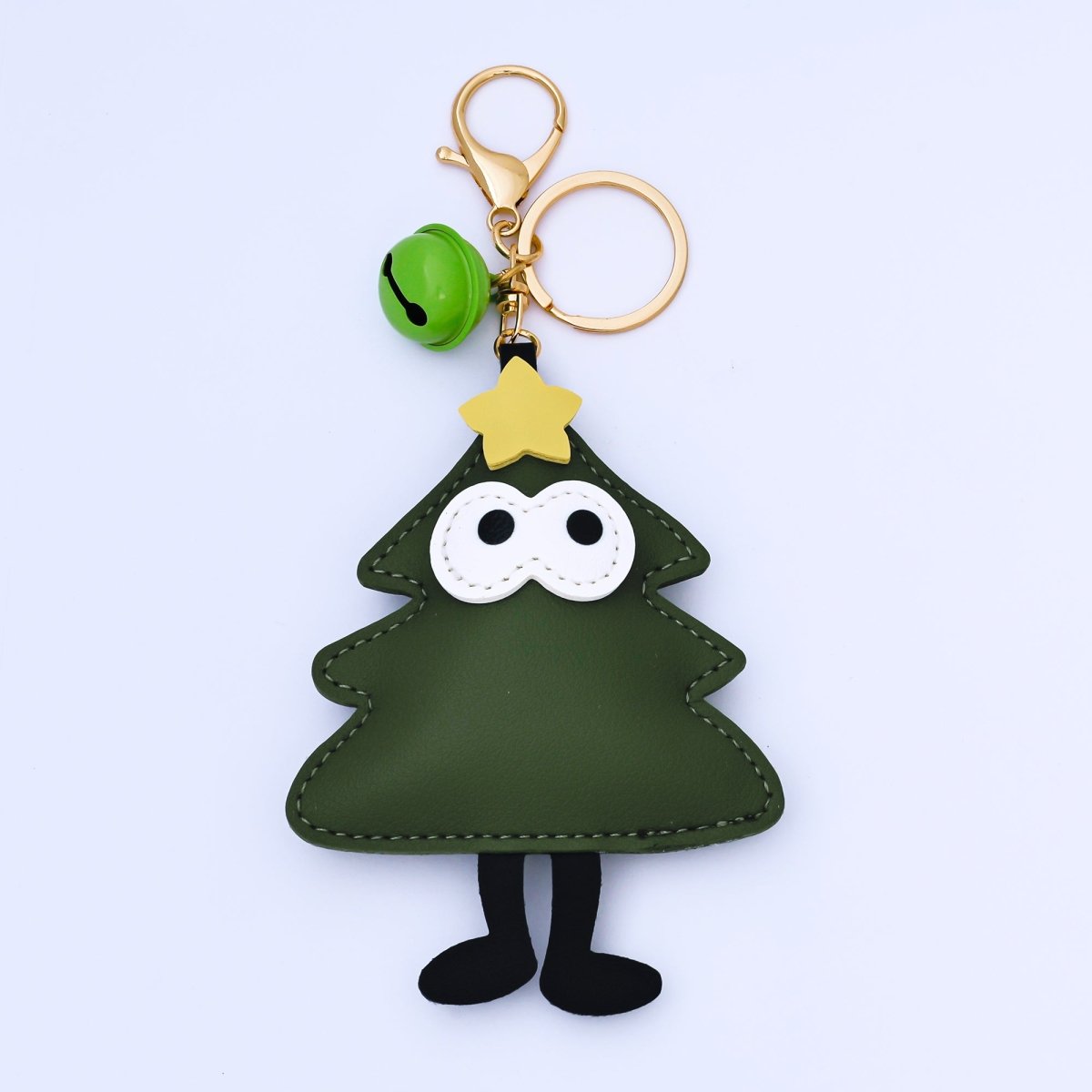 Limited Edition Christmas Tree, Santa Clause, Mitten Bag Charm Keychain for Holiday Season | WB - 00203 - DLUXCA