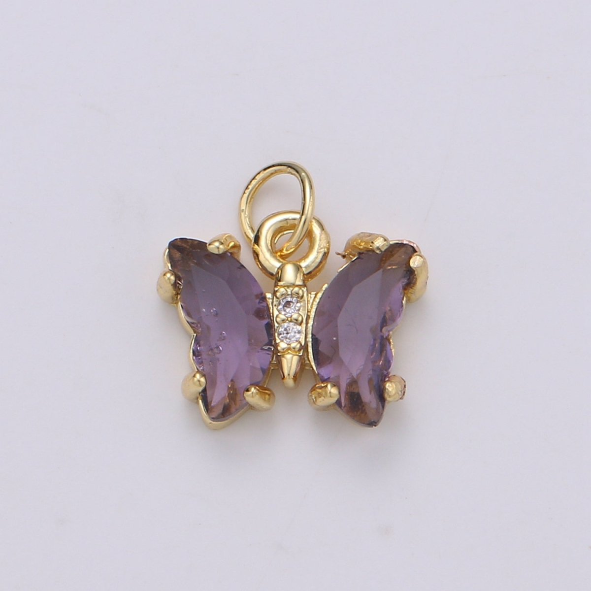 Mini Gold Filled Acrylic Butterfly Charm D813 D819 E023 E025 - DLUXCA