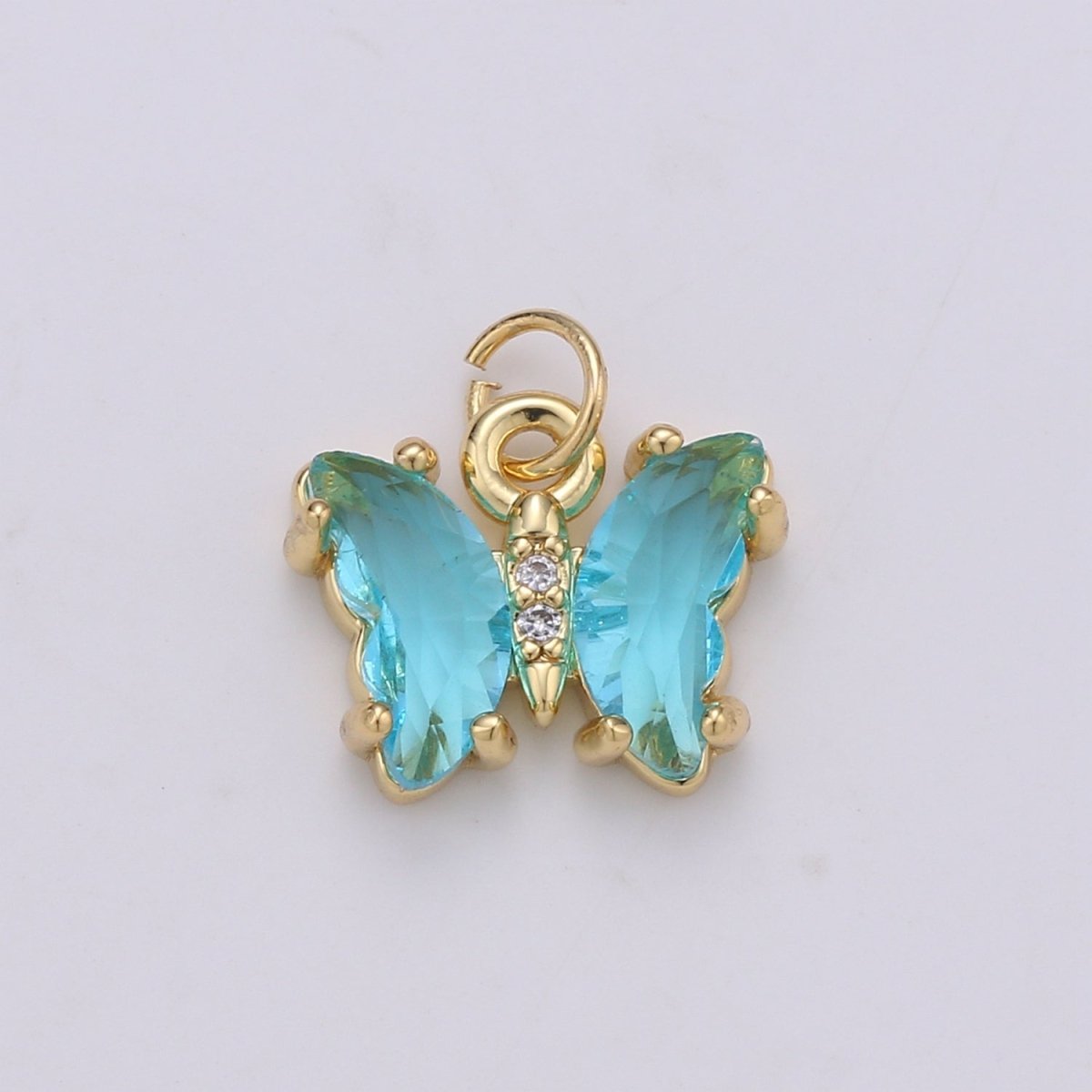 Mini Gold Filled Acrylic Butterfly Charm D813 D819 E023 E025 - DLUXCA