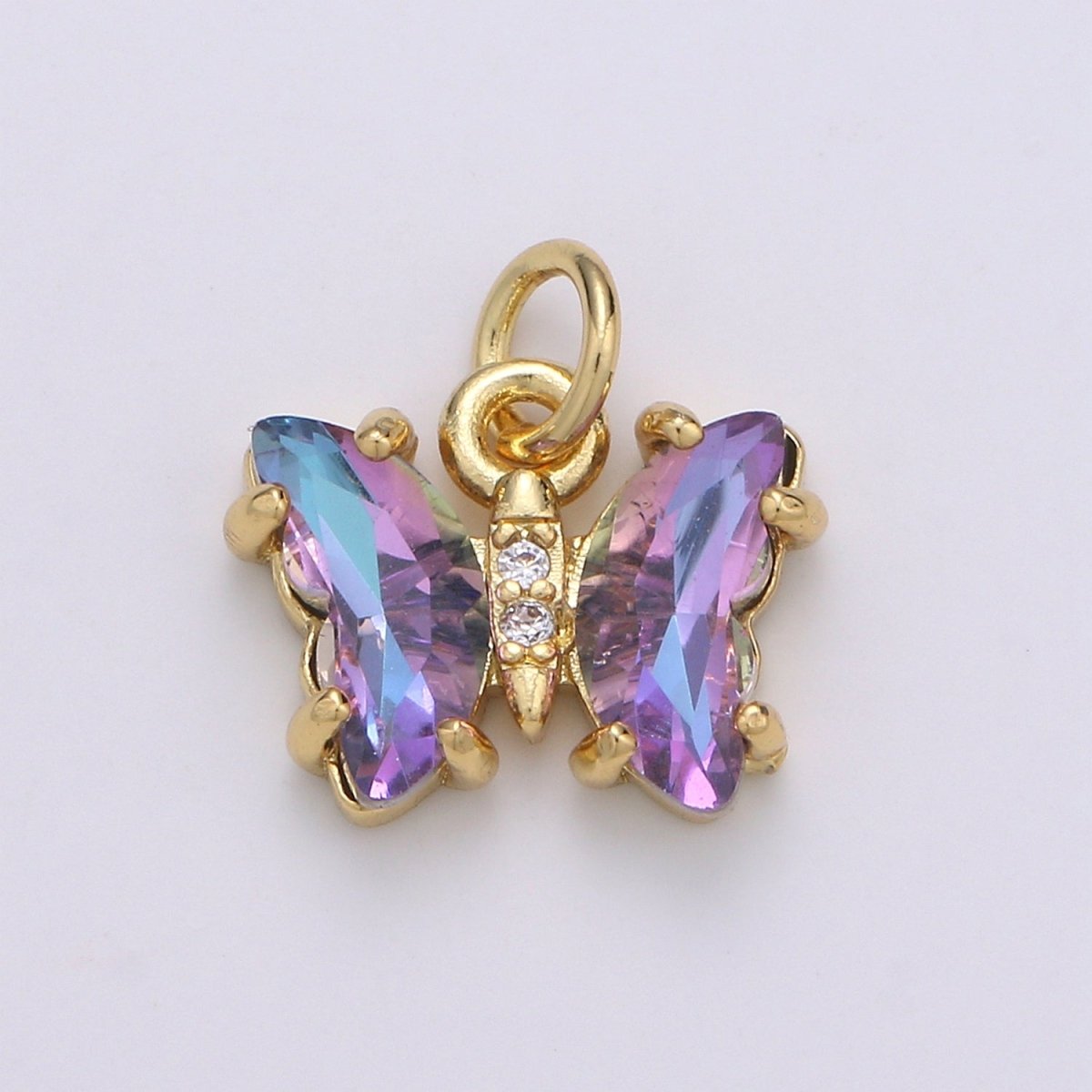 Mini Gold Filled Acrylic Butterfly Charm D813 D819 E023 E025 - DLUXCA