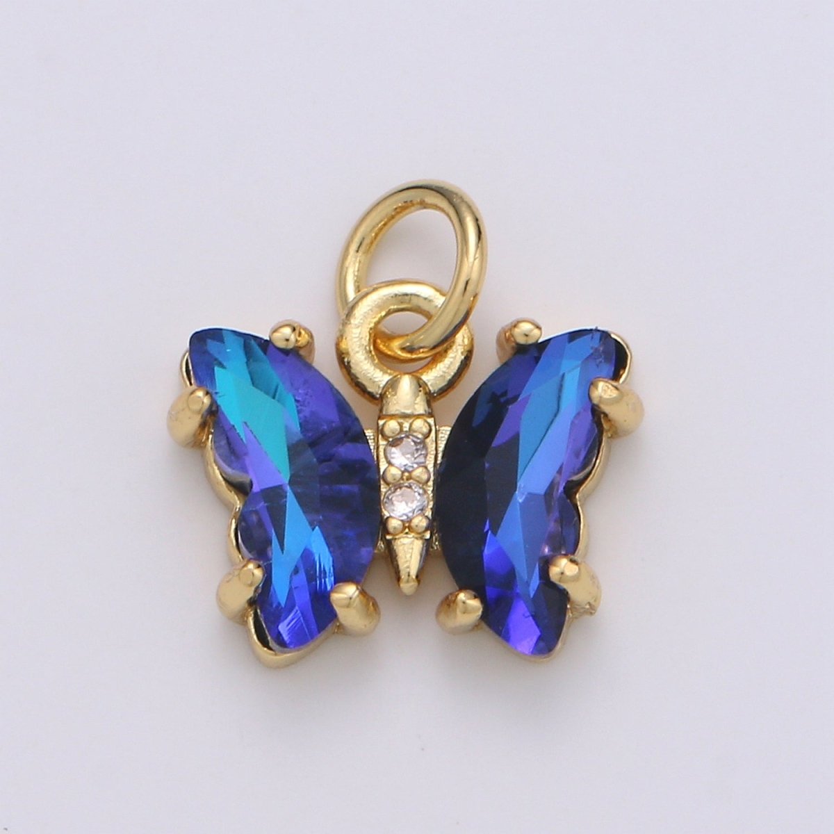 Mini Gold Filled Acrylic Butterfly Charm D813 D819 E023 E025 - DLUXCA