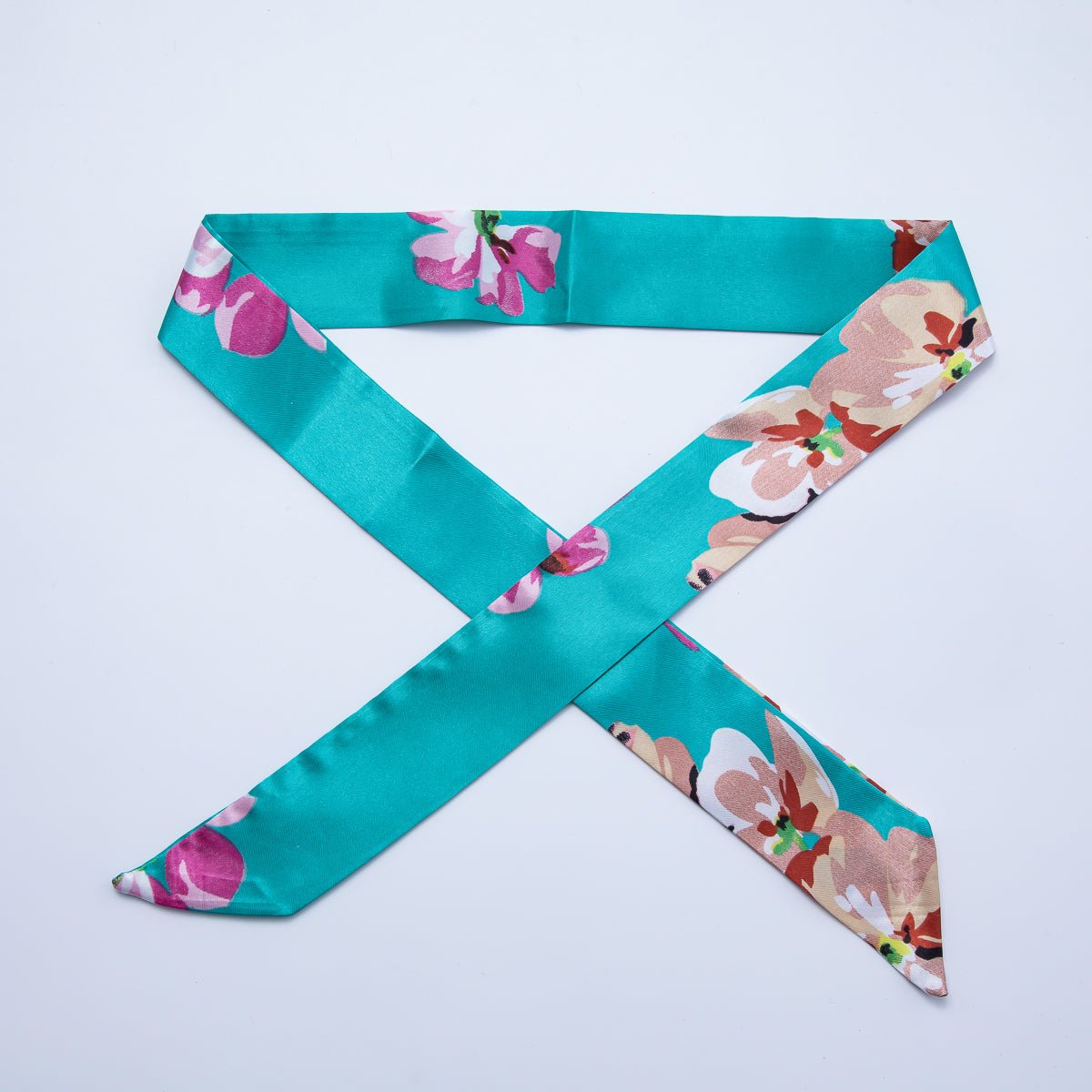 Modern Style 40mm Soft Faux Silk Bandana Scarf Necklace | WA - 1932 - DLUXCA