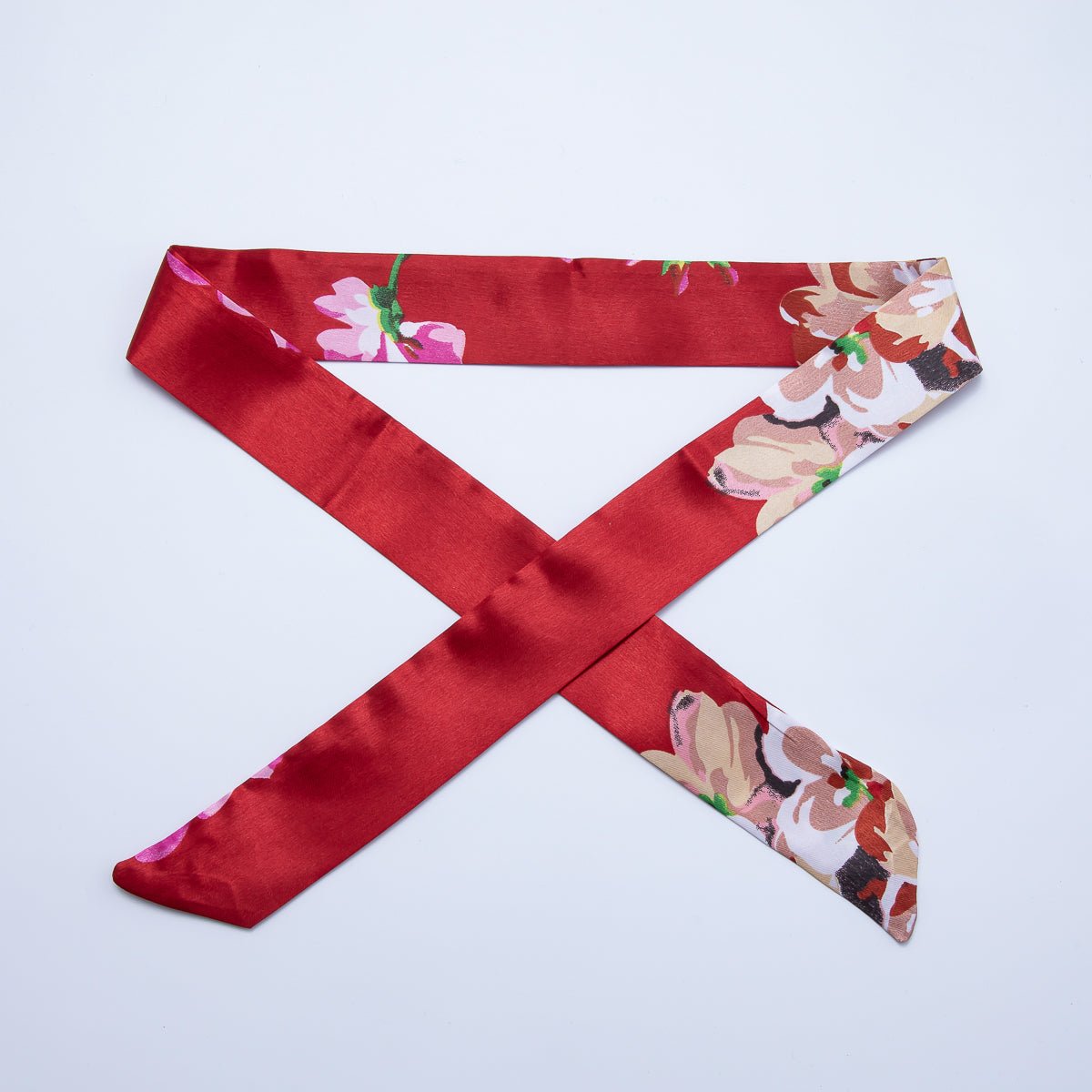 Modern Style 40mm Soft Faux Silk Bandana Scarf Necklace | WA - 1932 - DLUXCA