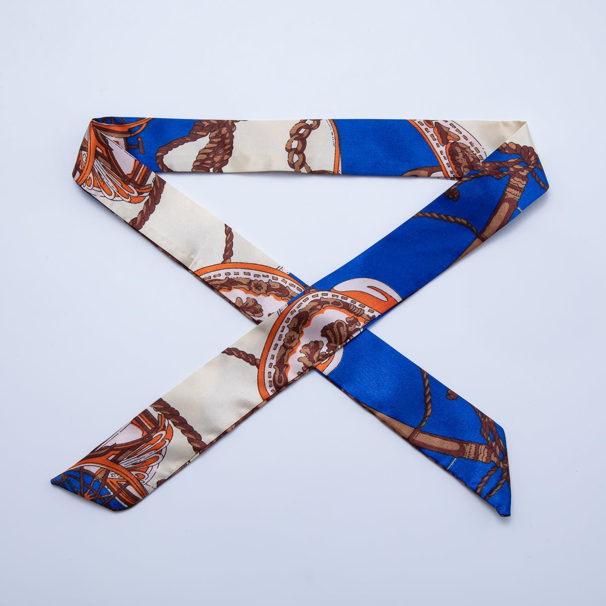 Modern Style 40mm Soft Faux Silk Bandana Scarf Necklace | WA - 1932 - DLUXCA