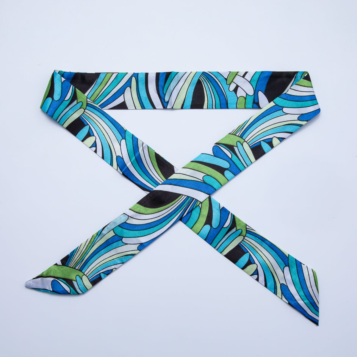 Modern Style 40mm Soft Faux Silk Bandana Scarf Necklace | WA - 1932 - DLUXCA