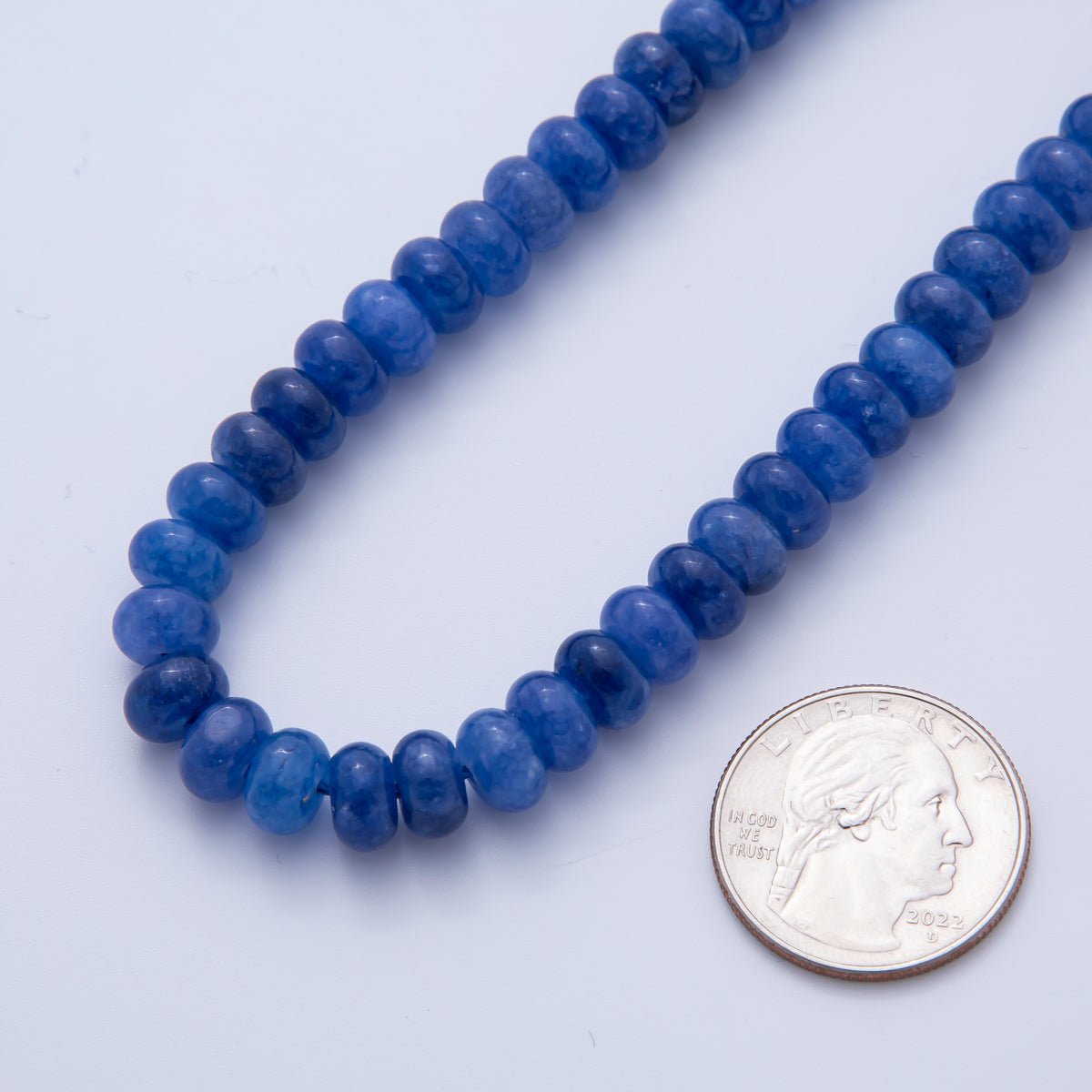 Natural Gemstone 8mm x 5mm Rondelle Loose Beads Strand Finding | WA - A3540 - WA - A3548 - DLUXCA