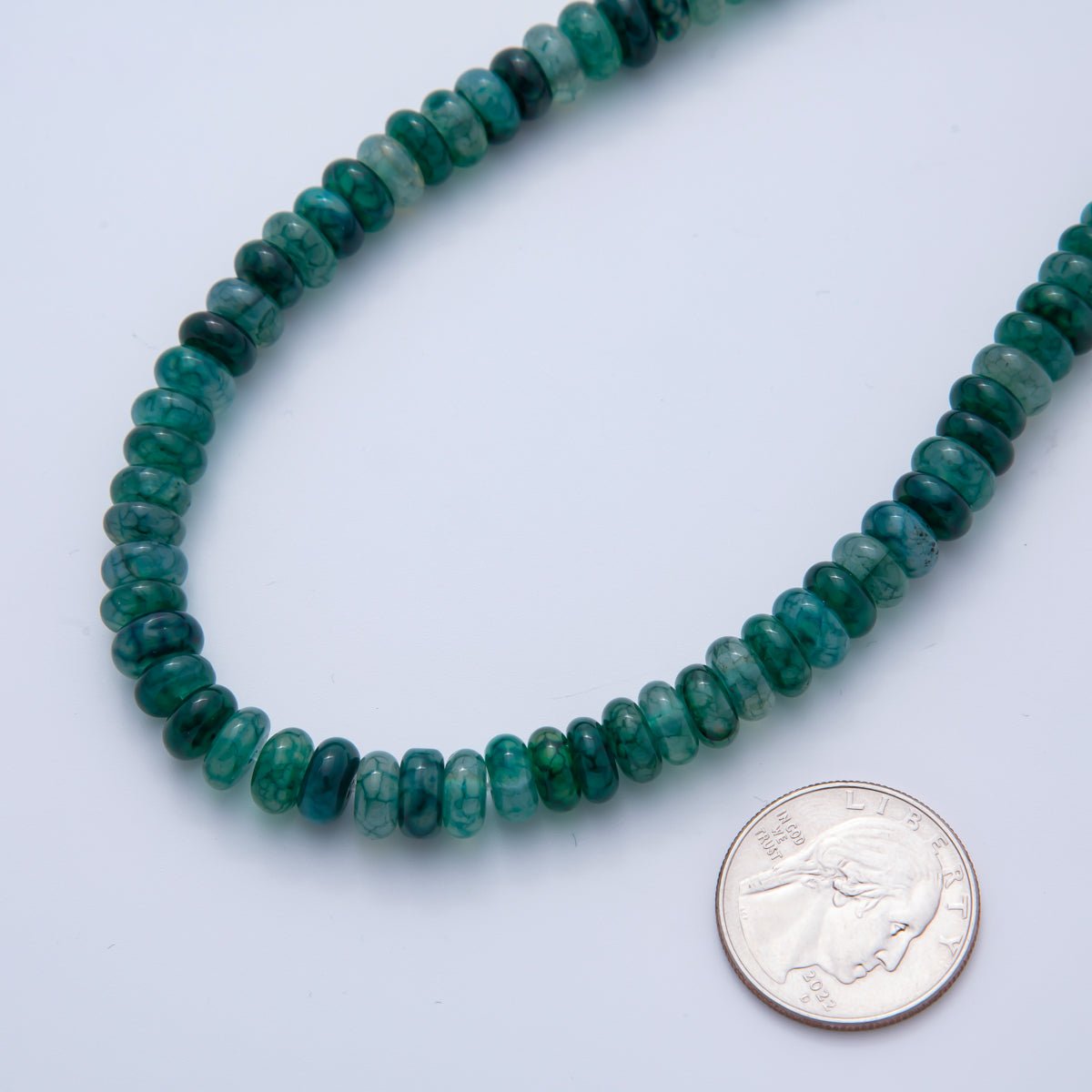 Natural Gemstone 8mm x 5mm Rondelle Loose Beads Strand Finding | WA - A3540 - WA - A3548 - DLUXCA