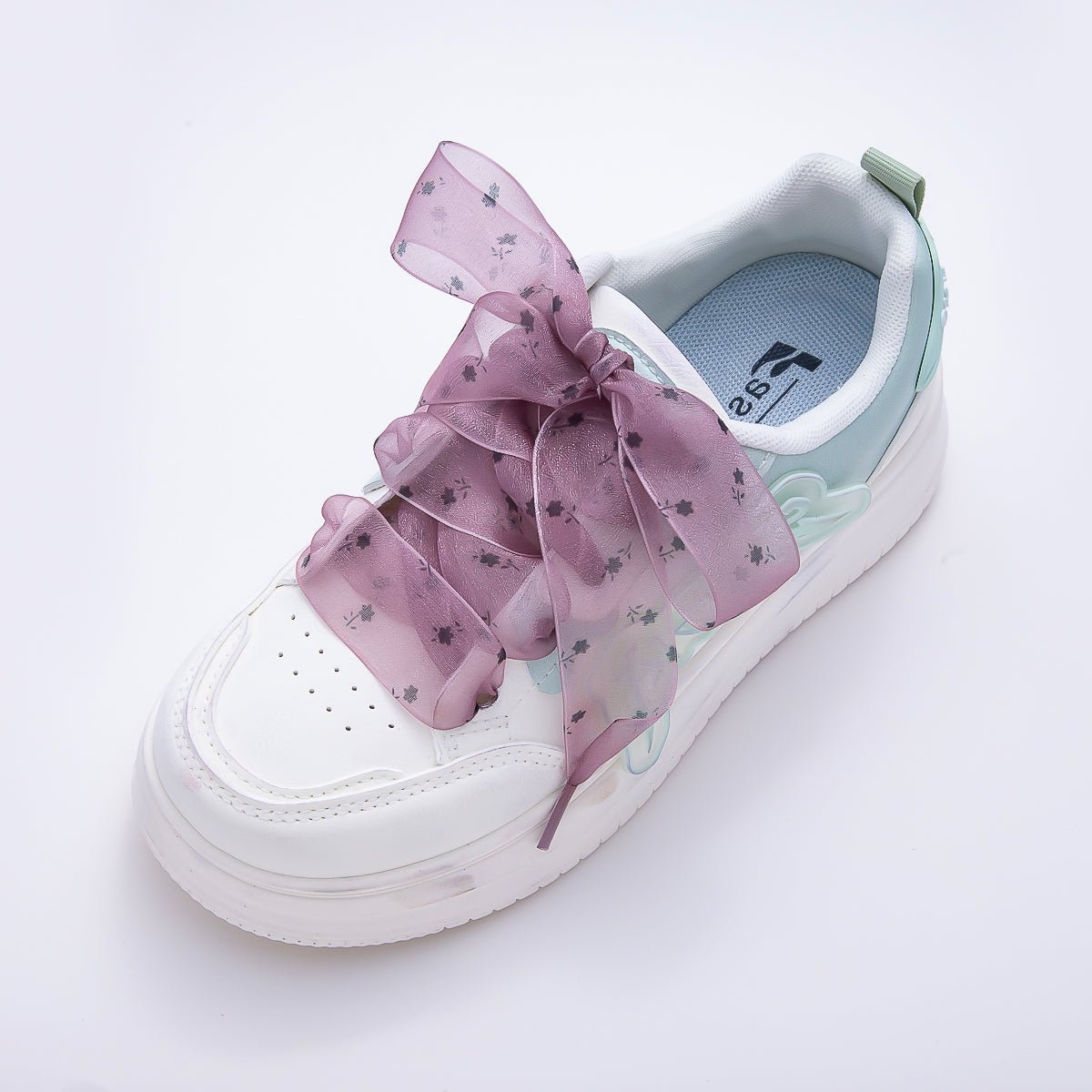 Polka Dotted 55 Inch Sheer Chiffon Ribbon Fabric Shoelace Accessories | WB-00359 - WB-00363 - DLUXCA