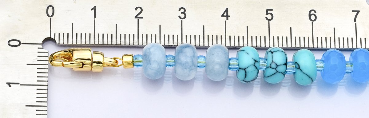 PRE - ORDER: 14K Gold Filled Gradient Multicolor Gemstone 18 Inch Necklace - DLUXCA