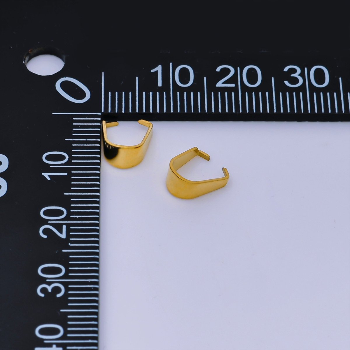 PVD Gold Plated Stainless Steel Bail Charm Finding | Z - 1283 Z - 1284 - DLUXCA