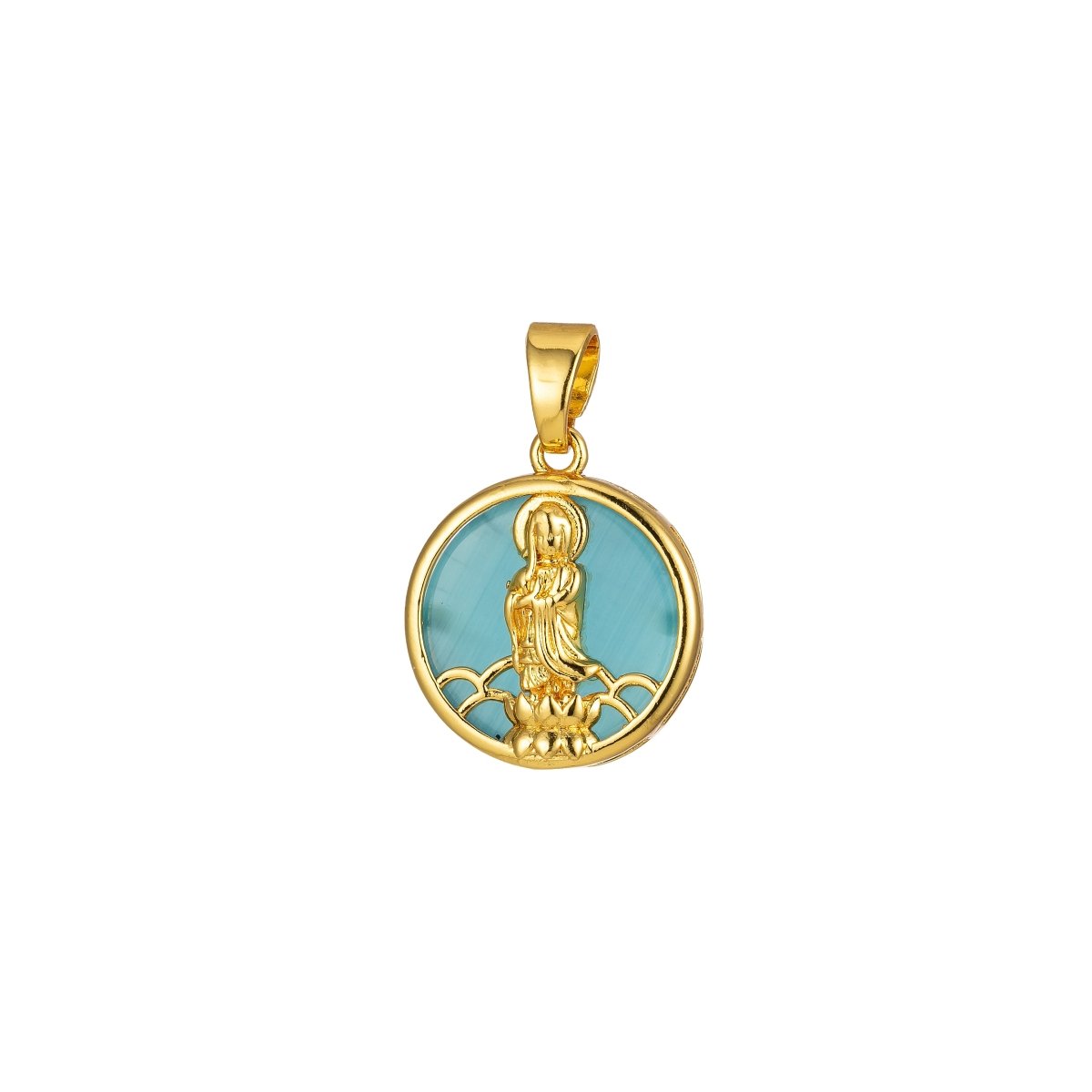 Quan Yin Pendant Buddha Kuan Yin Dainty Religious Charm J - 296~J - 300 - DLUXCA