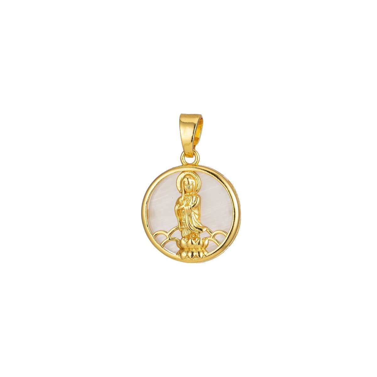 Quan Yin Pendant Buddha Kuan Yin Dainty Religious Charm J - 296~J - 300 - DLUXCA