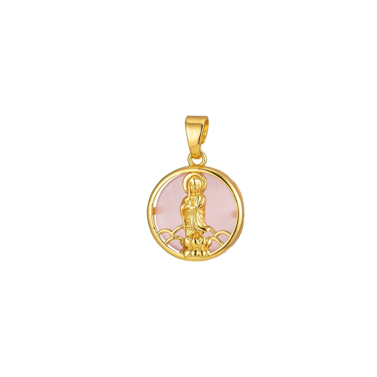 Quan Yin Pendant Buddha Kuan Yin Dainty Religious Charm J - 296~J - 300 - DLUXCA