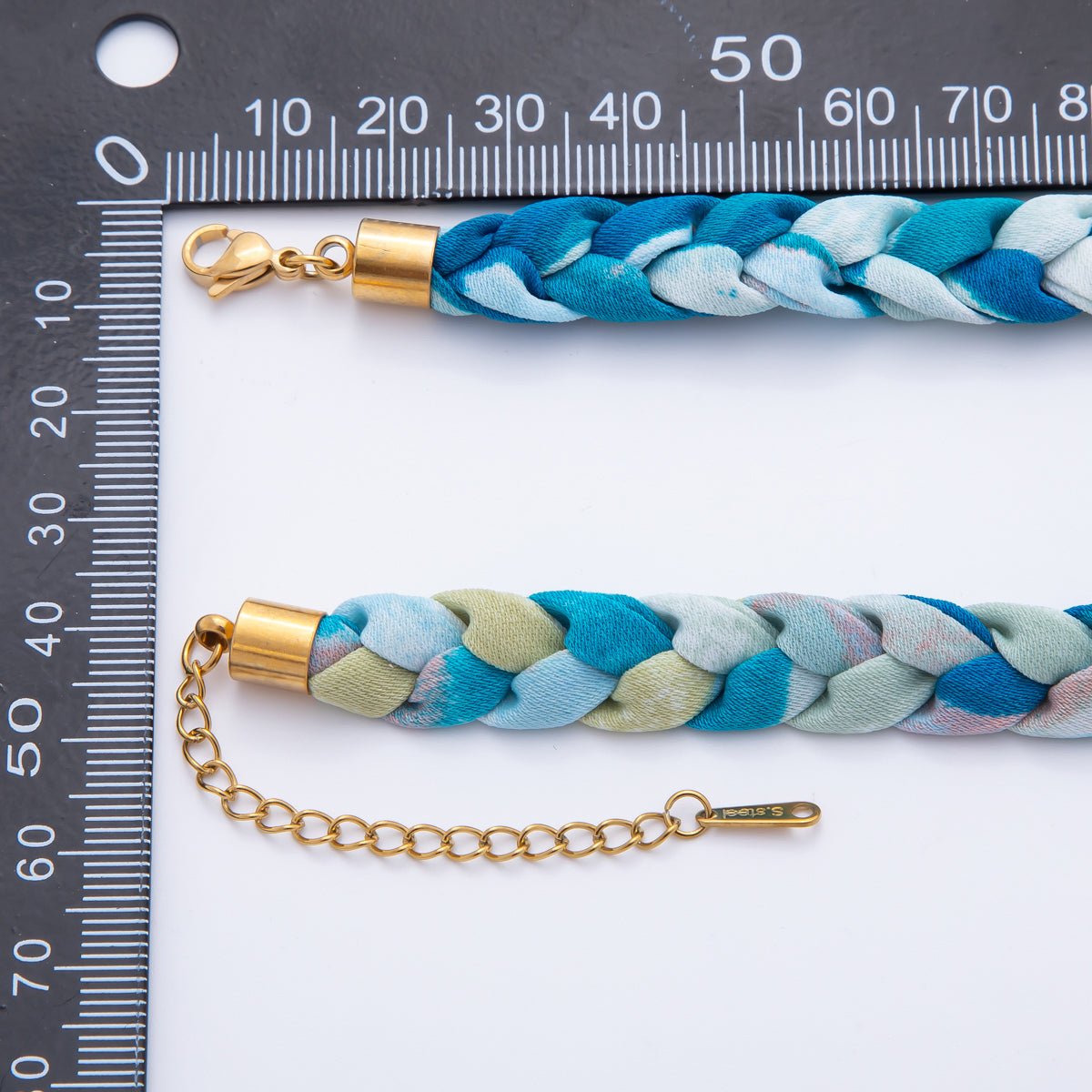 Ready to wear Fabric Necklace 17 Inch for Jewelry Making Supply WA - 674 - DLUXCA