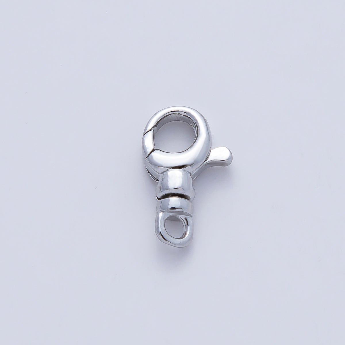 Rhodium Plated 12.5mm Swivel Lobster Claw Clasps Finding | Z1609 - DLUXCA