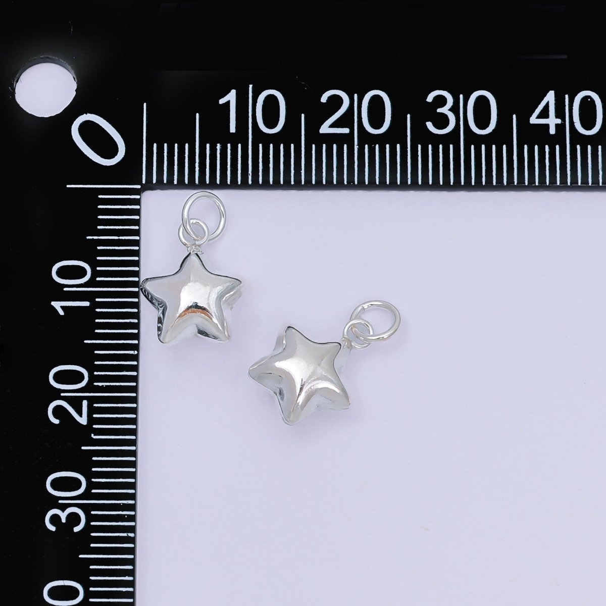S925 Sterling Silver 12mm Twinkle Little Star Dainty Charm | SL - 678 - DLUXCA