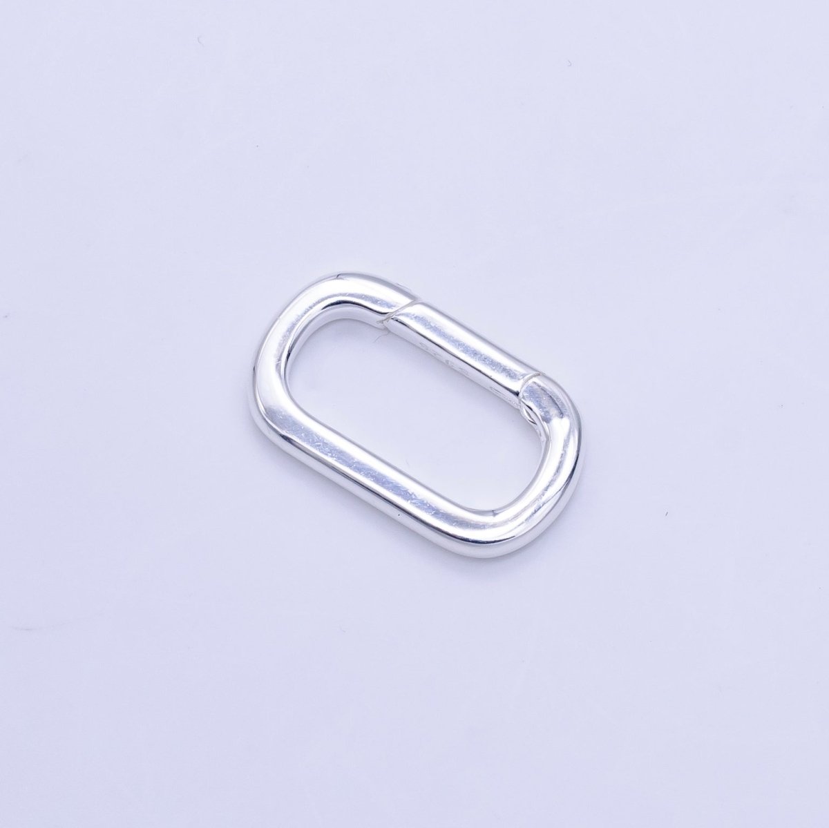 S925 Sterling Silver 21.5mm, 17.5mm Push Oblong Spring Gate Findings | SL - 510 SL - 511 - DLUXCA