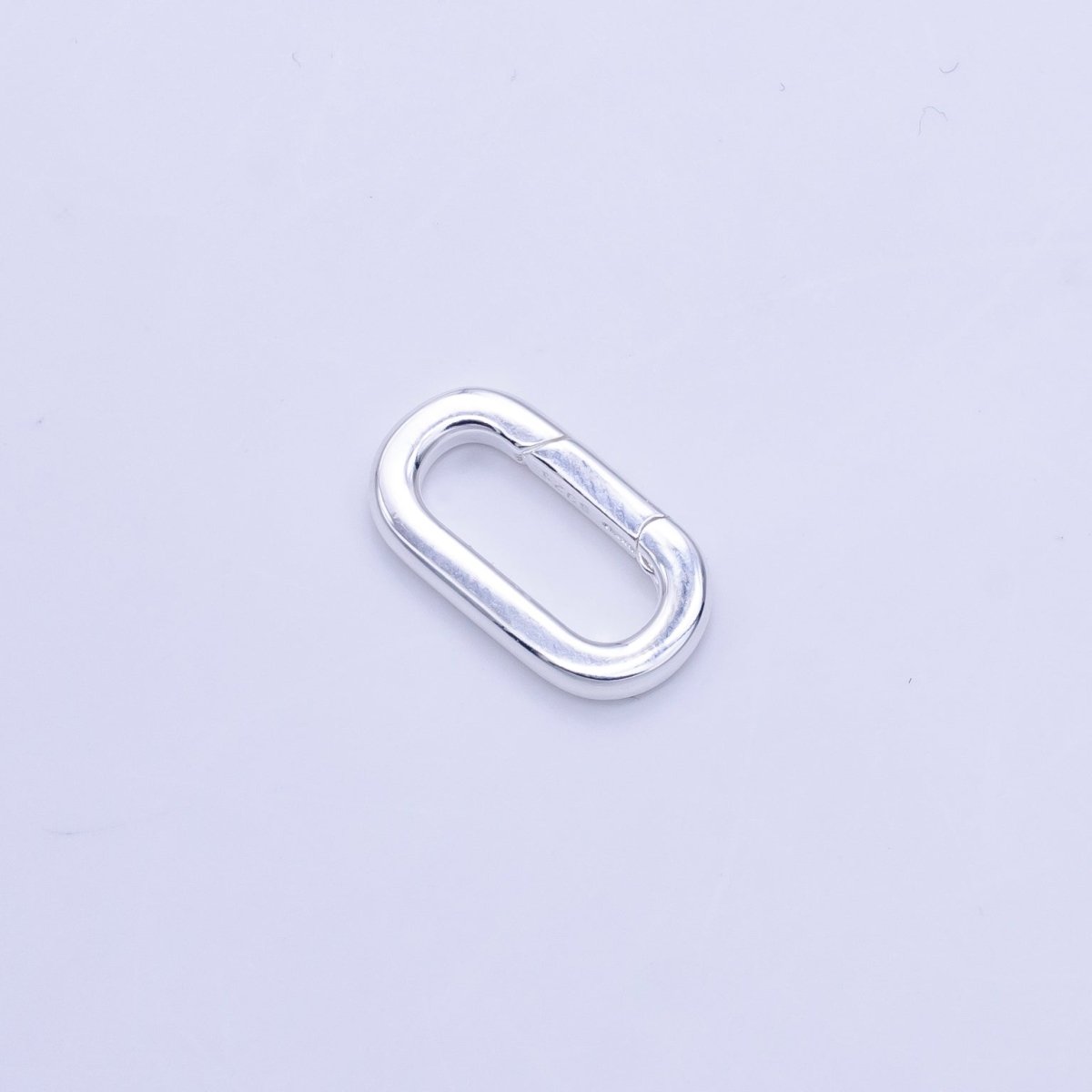 S925 Sterling Silver 21.5mm, 17.5mm Push Oblong Spring Gate Findings | SL - 510 SL - 511 - DLUXCA