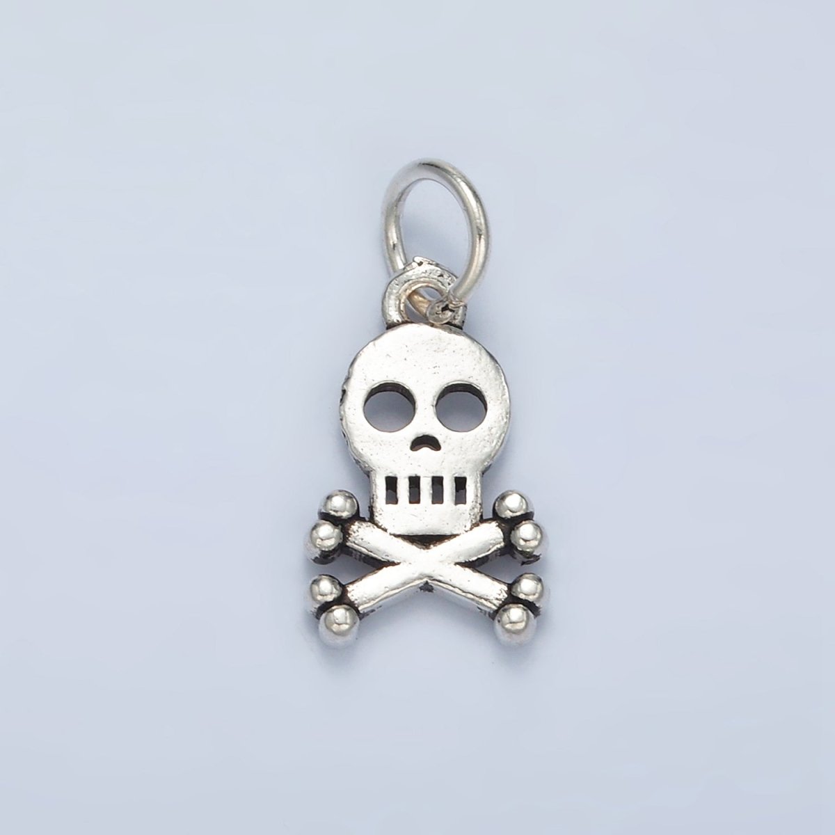 S925 Sterling Silver Mini Skull Charm | SL - 503 - DLUXCA