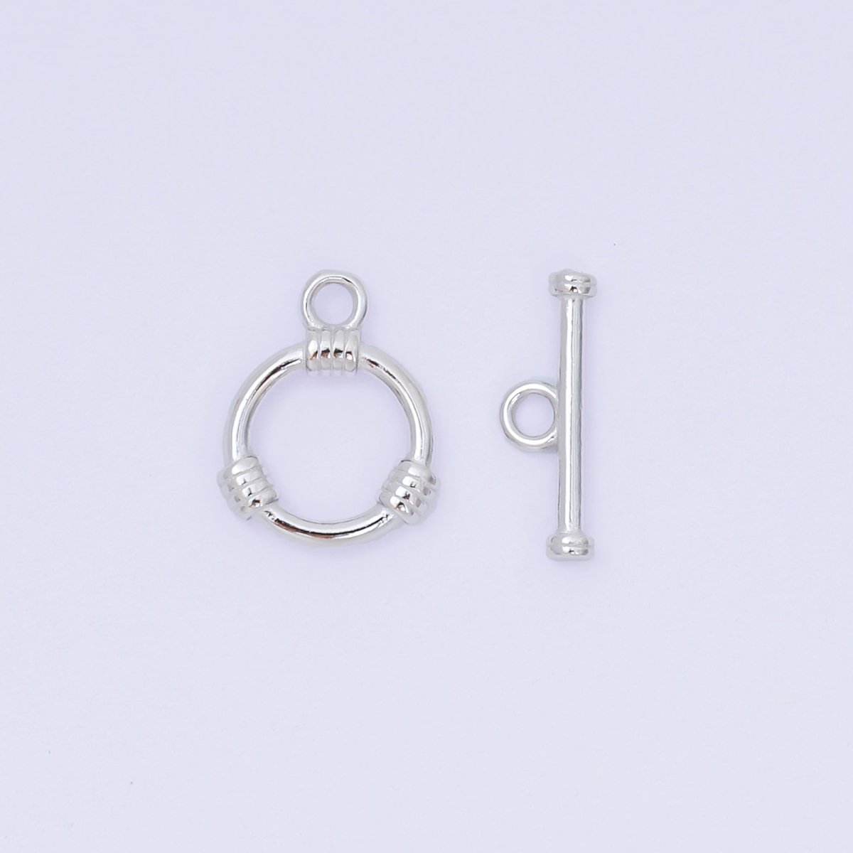 S925 Sterling Silver OT Clasp Classic Dainty Toggle Clasps Closure Finding | SL - 675 - SL - 677 - DLUXCA