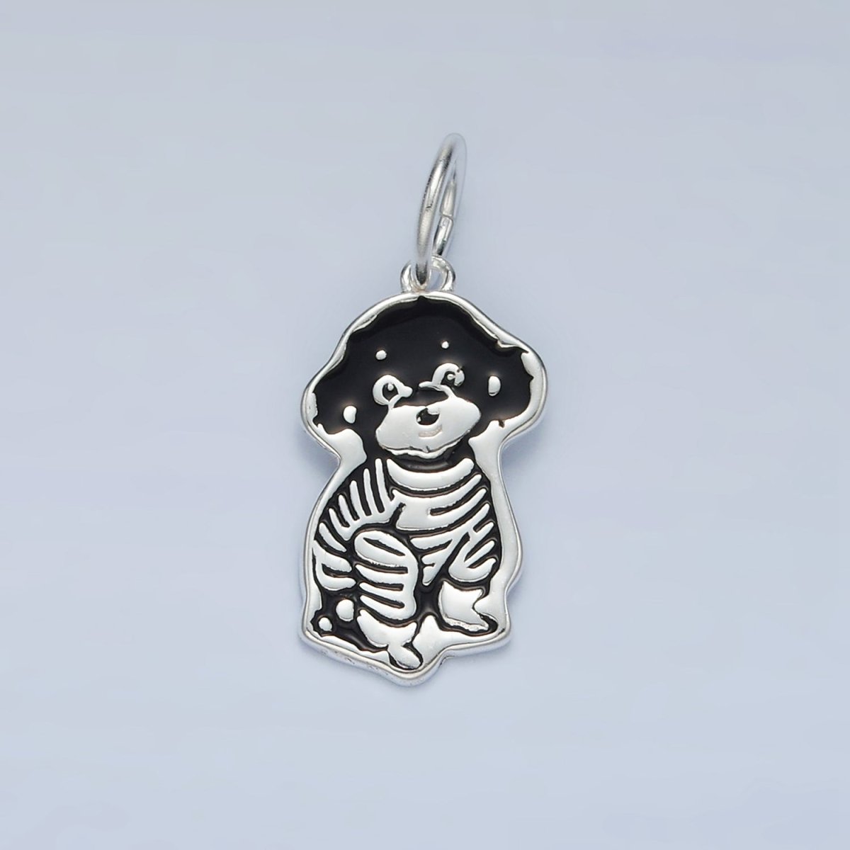 S925 Sterling Silver Puppy Dog Sweater Charm | SL - 502 - DLUXCA